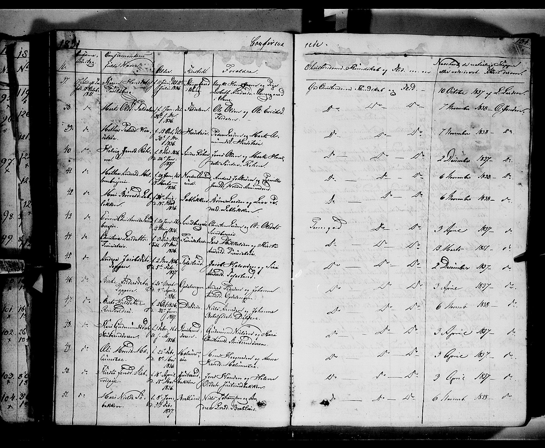 Romedal prestekontor, AV/SAH-PREST-004/K/L0004: Parish register (official) no. 4, 1847-1861, p. 134