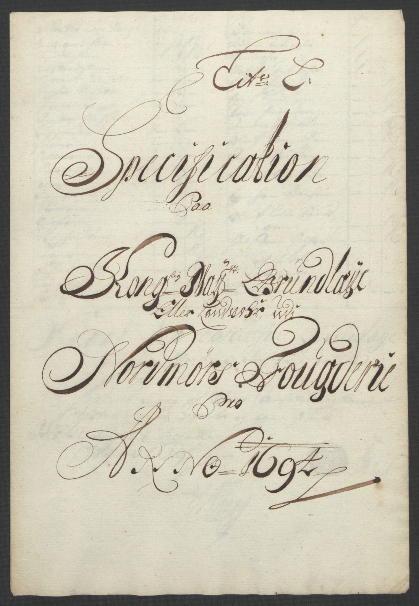 Rentekammeret inntil 1814, Reviderte regnskaper, Fogderegnskap, RA/EA-4092/R56/L3736: Fogderegnskap Nordmøre, 1694-1696, p. 104