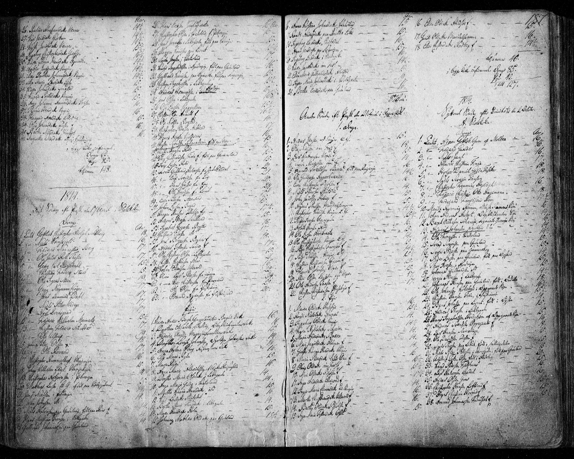 Aker prestekontor kirkebøker, SAO/A-10861/F/L0011: Parish register (official) no. 11, 1810-1819, p. 187