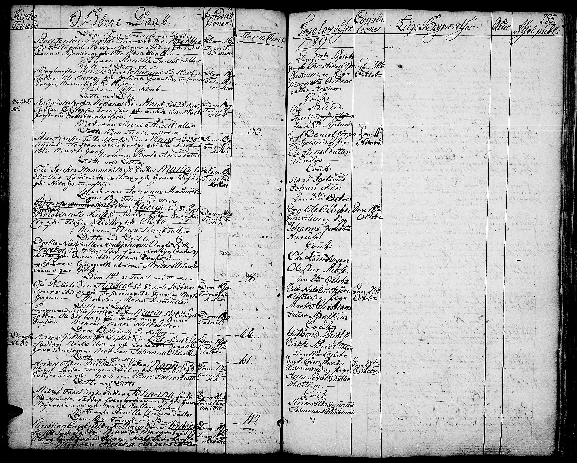 Toten prestekontor, AV/SAH-PREST-102/H/Ha/Haa/L0006: Parish register (official) no. 6, 1773-1793, p. 285