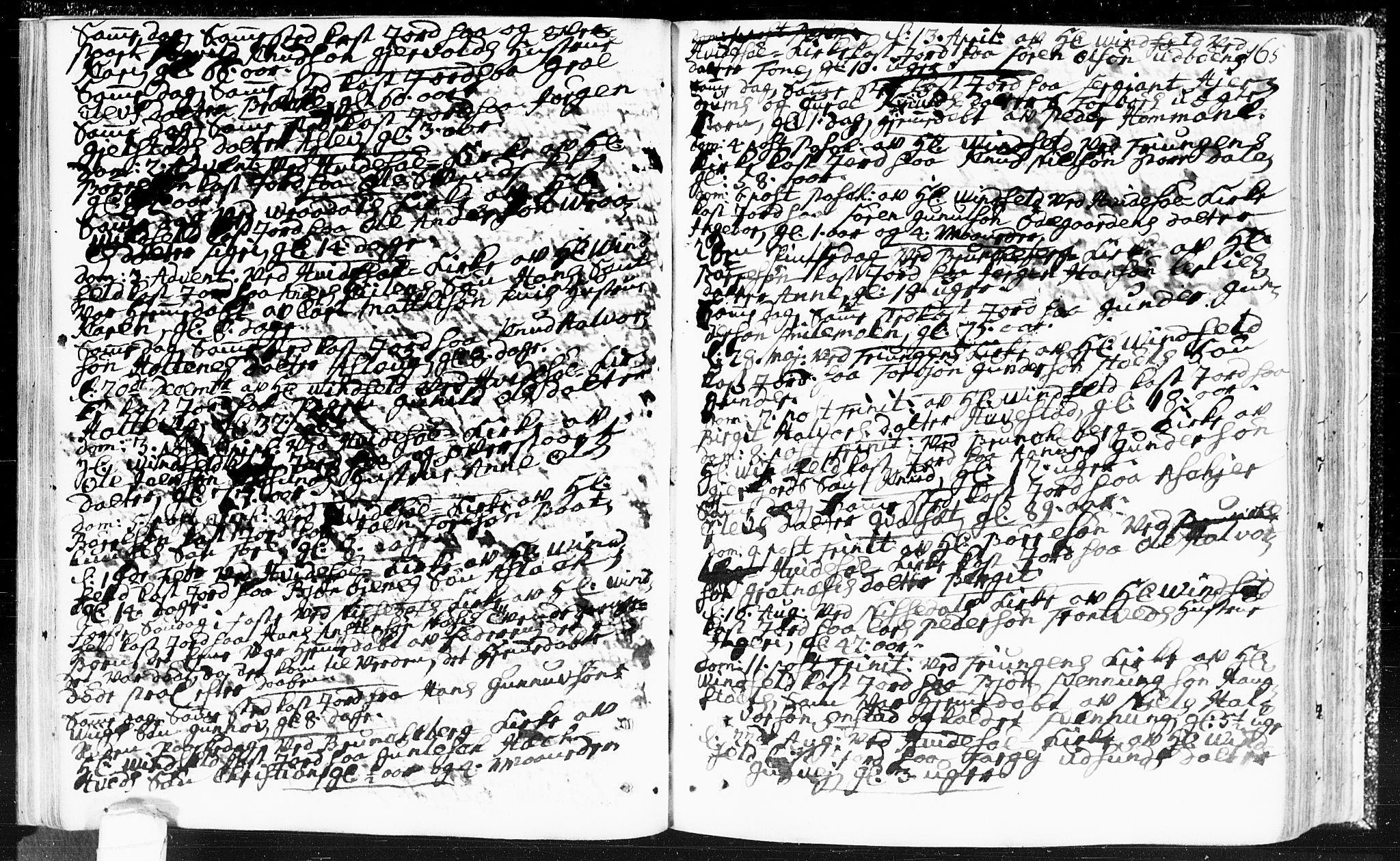 Kviteseid kirkebøker, SAKO/A-276/F/Fa/L0002: Parish register (official) no. I 2, 1773-1786, p. 165