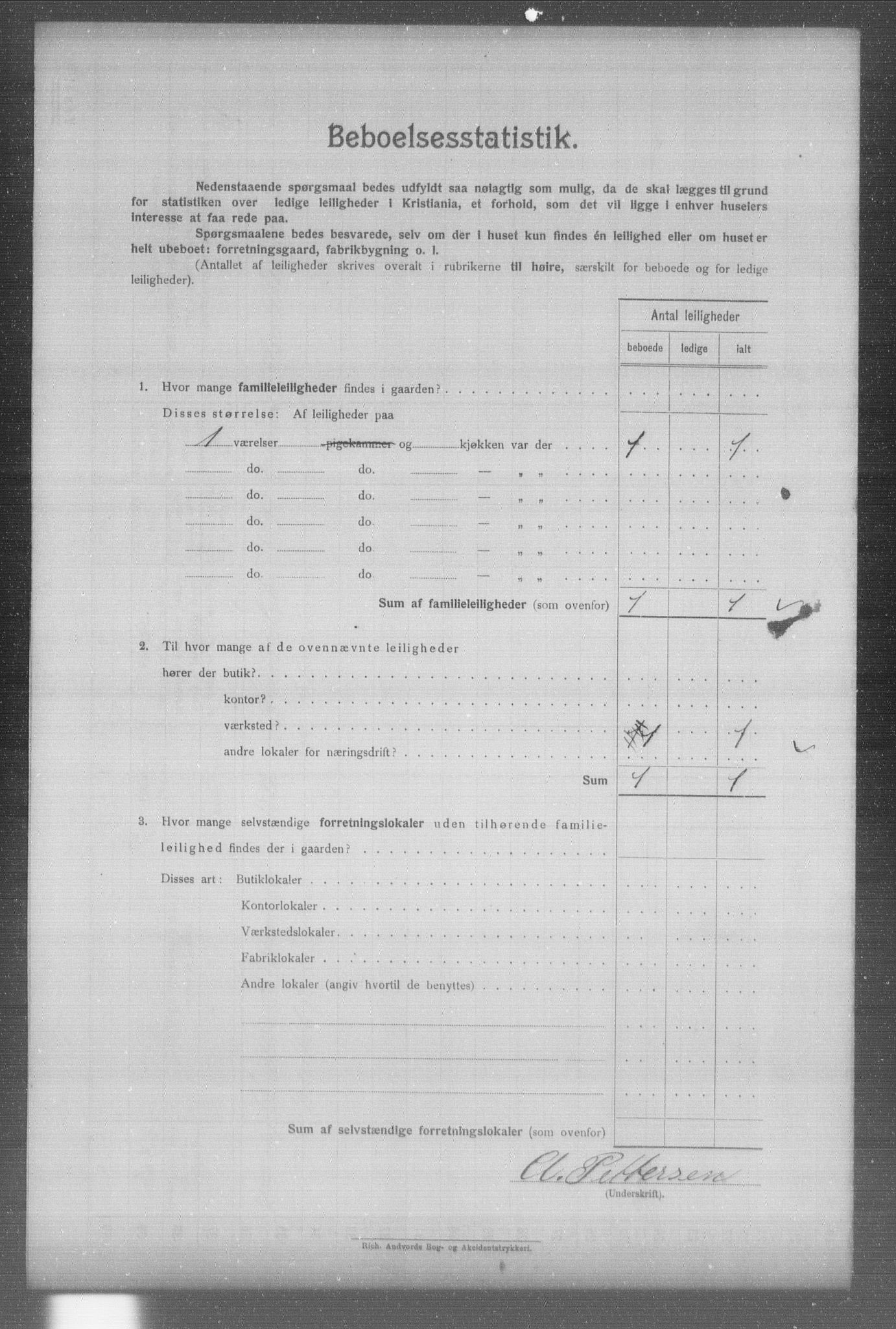 OBA, Municipal Census 1904 for Kristiania, 1904, p. 3212