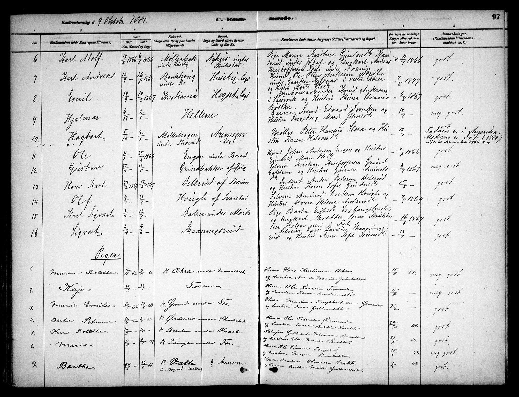 Aurskog prestekontor Kirkebøker, AV/SAO-A-10304a/F/Fb/L0001: Parish register (official) no. II 1, 1878-1909, p. 97