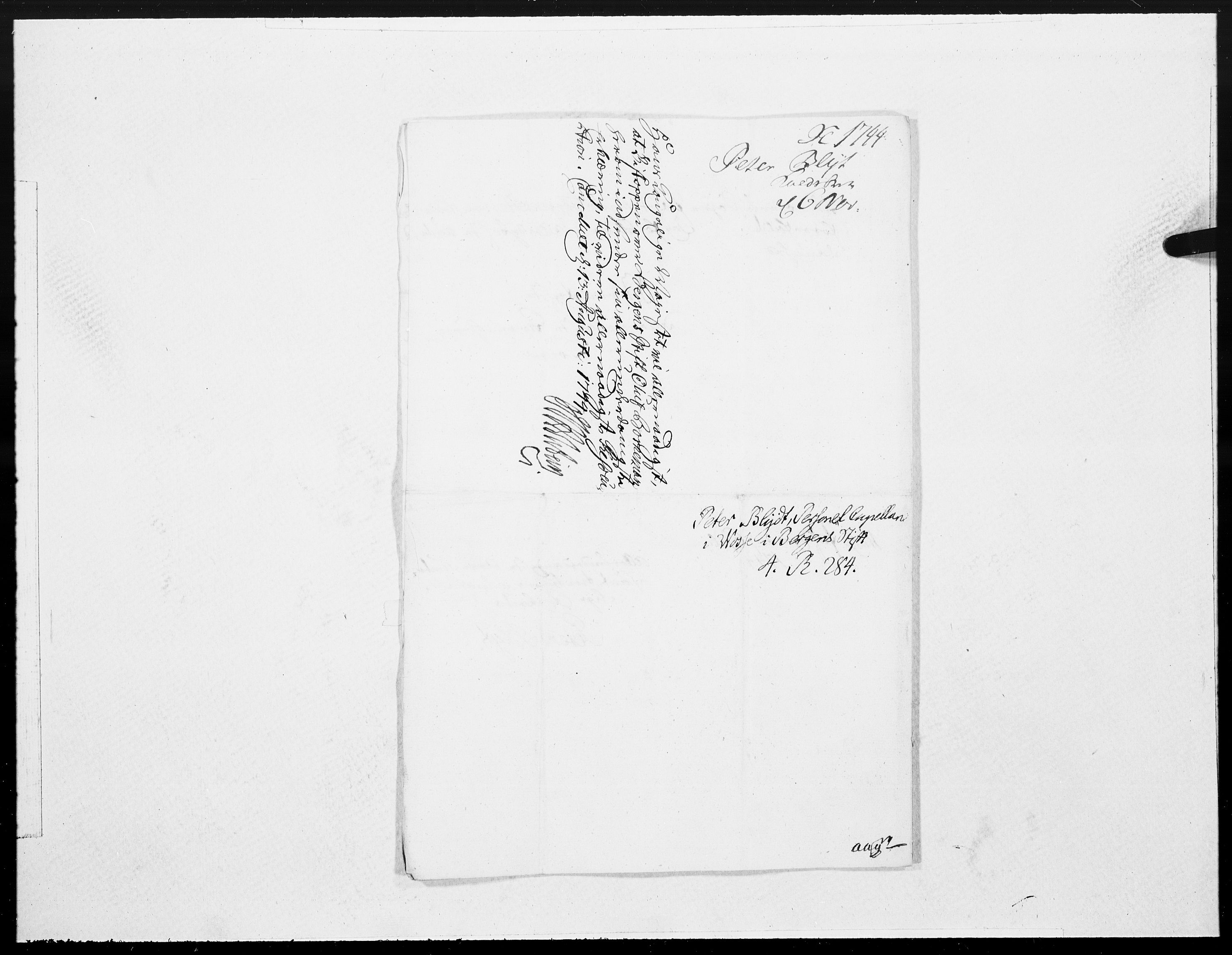 Danske Kanselli 1572-1799, AV/RA-EA-3023/F/Fc/Fcc/Fcca/L0140: Norske innlegg 1572-1799, 1744, p. 452