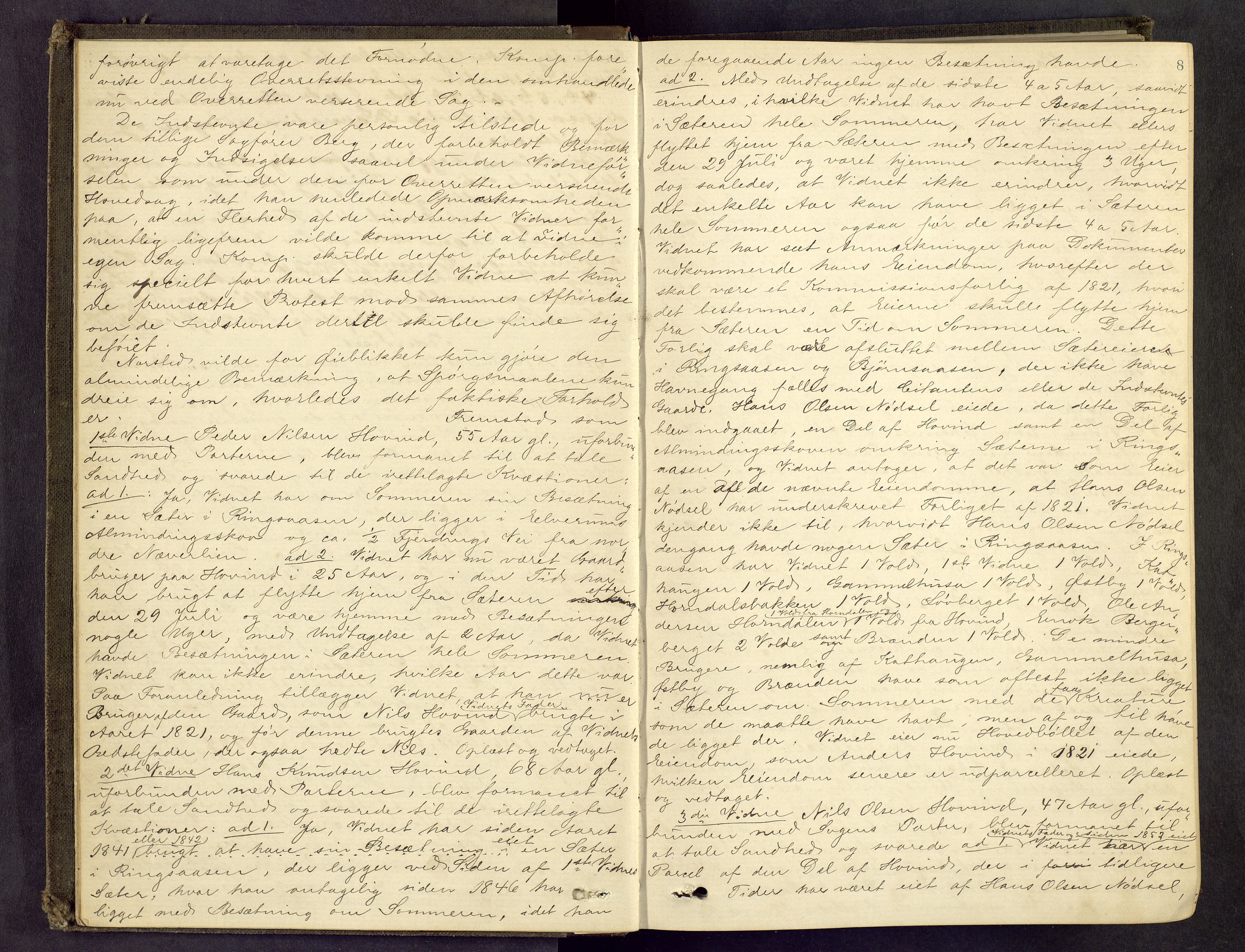 Sør-Østerdal sorenskriveri, AV/SAH-TING-018/G/Gc/L0013: Ekstrarettsprotokoll, 1876-1878, p. 7b-8a