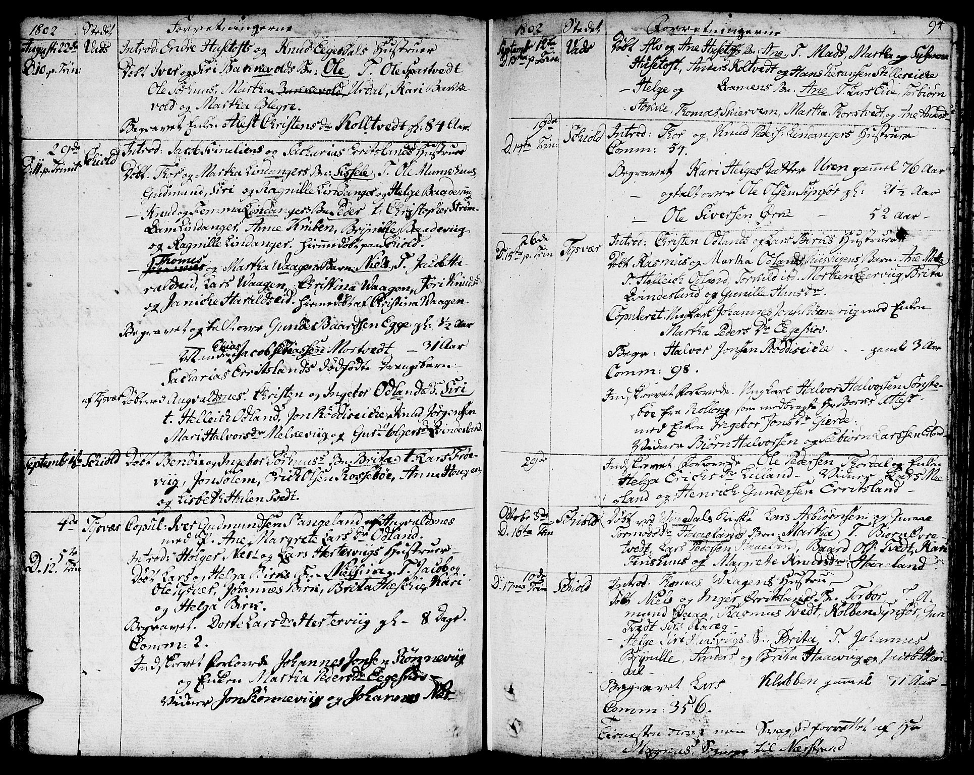 Skjold sokneprestkontor, SAST/A-101847/H/Ha/Haa/L0002: Parish register (official) no. A 2, 1786-1815, p. 94