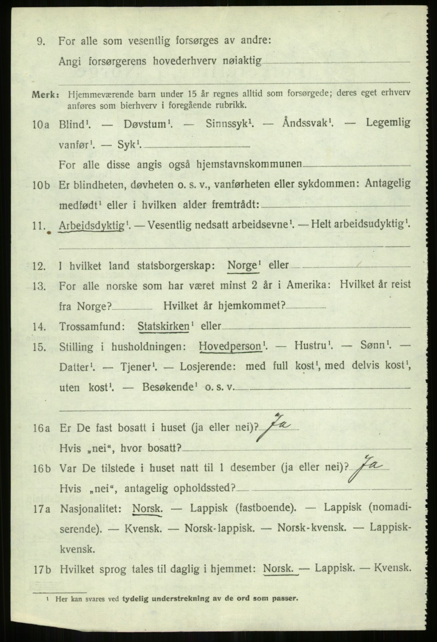 SATØ, 1920 census for Målselv, 1920, p. 7010