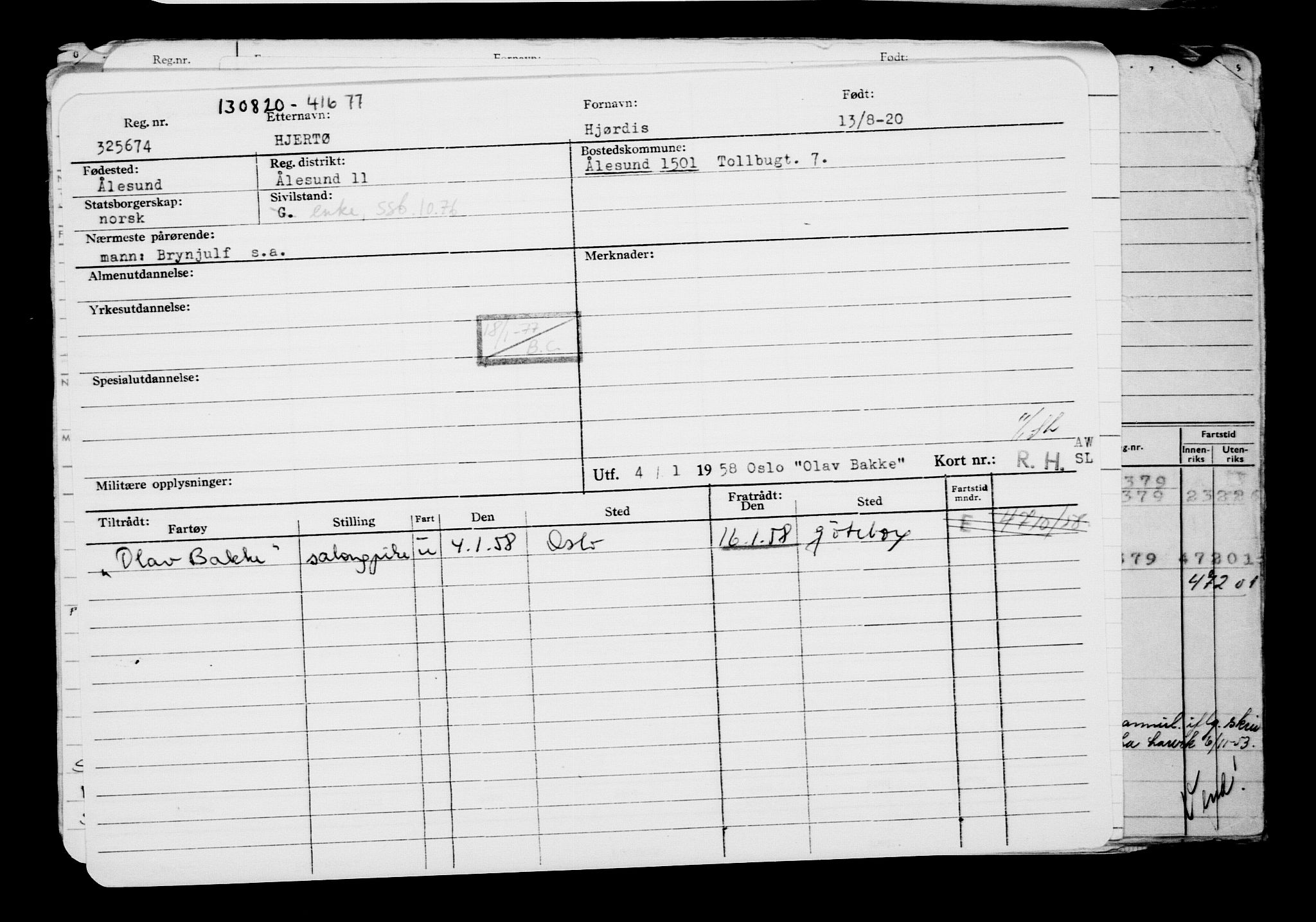 Direktoratet for sjømenn, AV/RA-S-3545/G/Gb/L0184: Hovedkort, 1920, p. 277