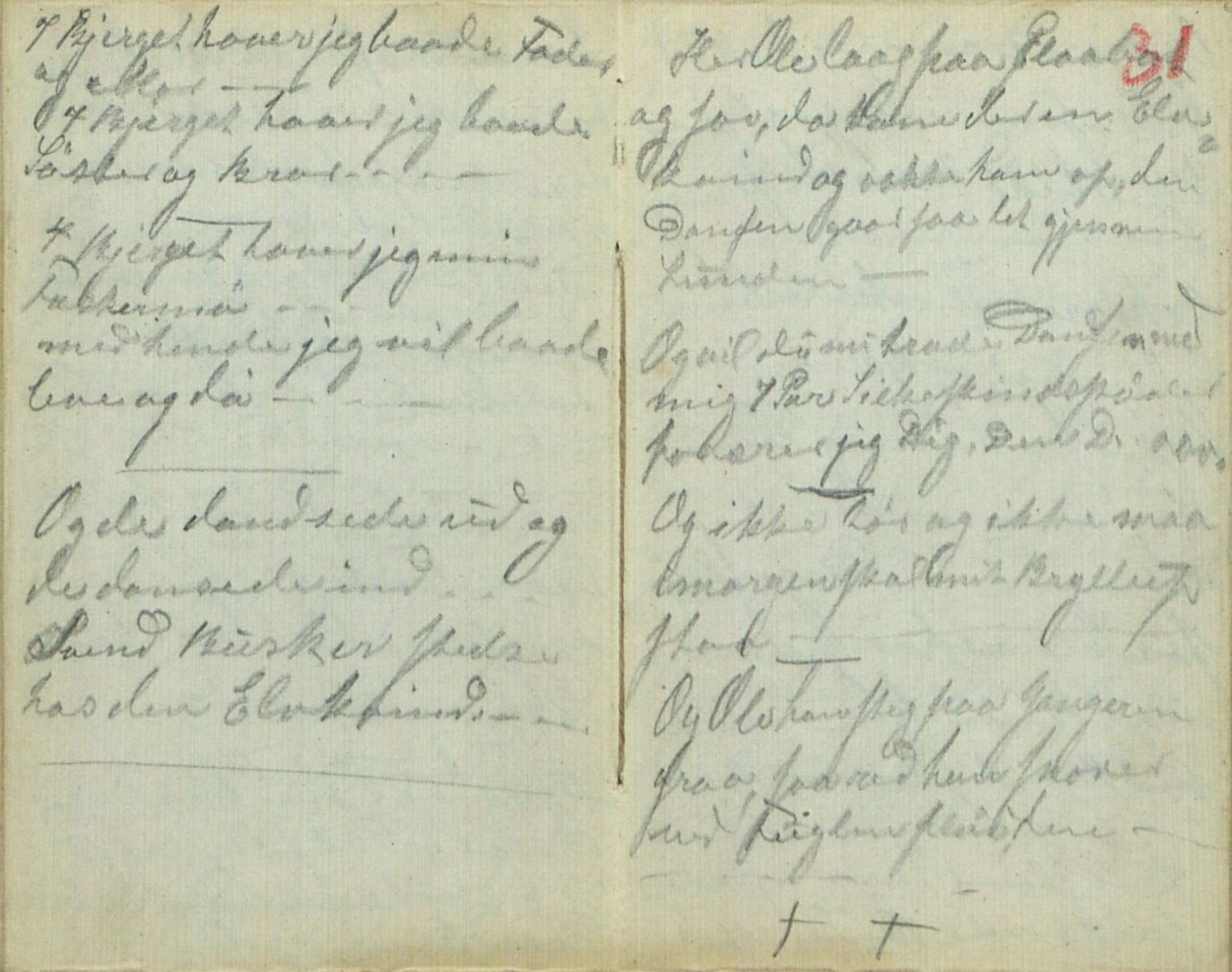 Rikard Berge, TEMU/TGM-A-1003/F/L0011/0015: 381-399 / 395 Almanakk frå 1869. Det meste er kladd til ting som er skriven annan stad. Nikka Vonen, 1869-1950, p. 30-31