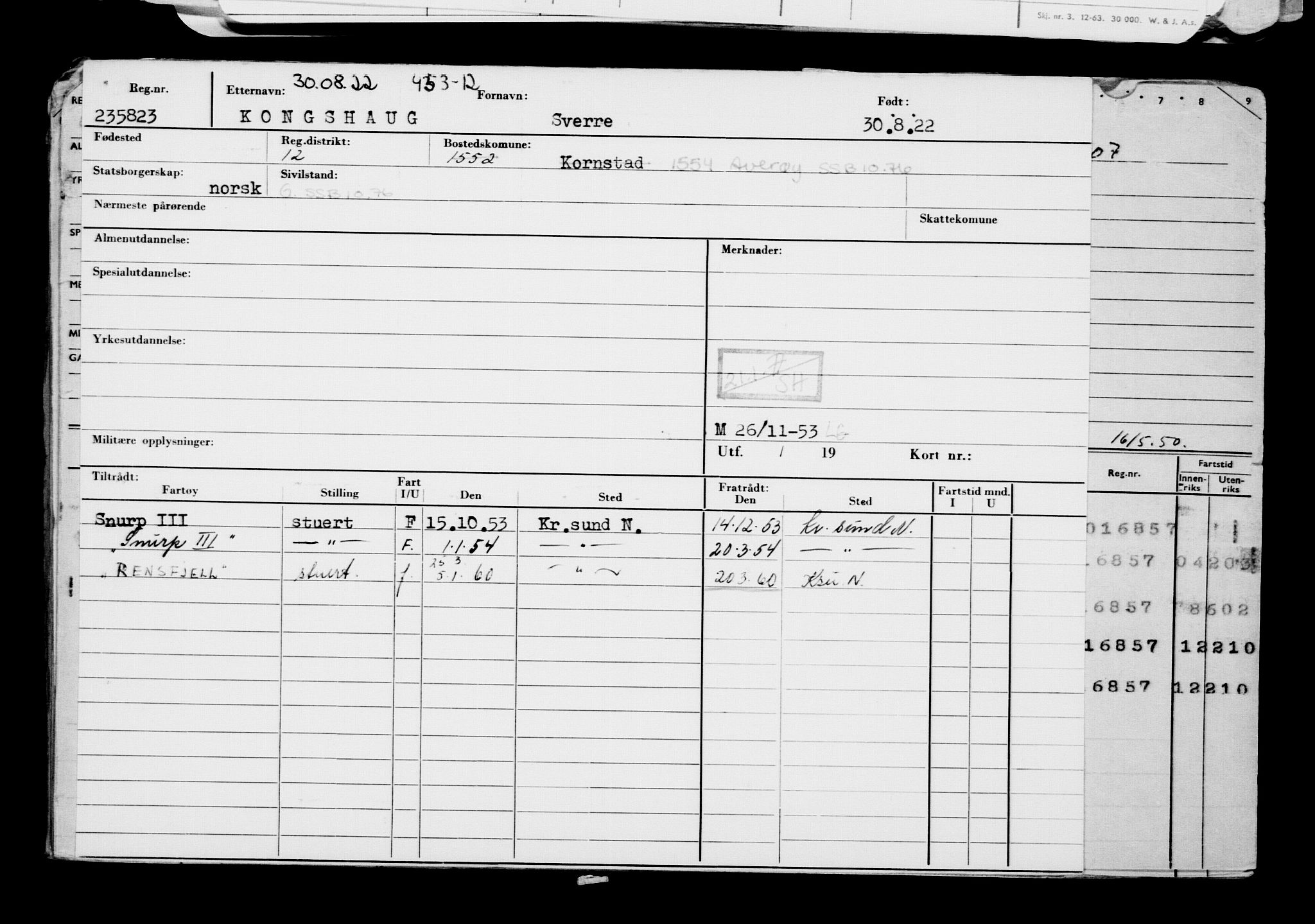 Direktoratet for sjømenn, RA/S-3545/G/Gb/L0210: Hovedkort, 1922, p. 221