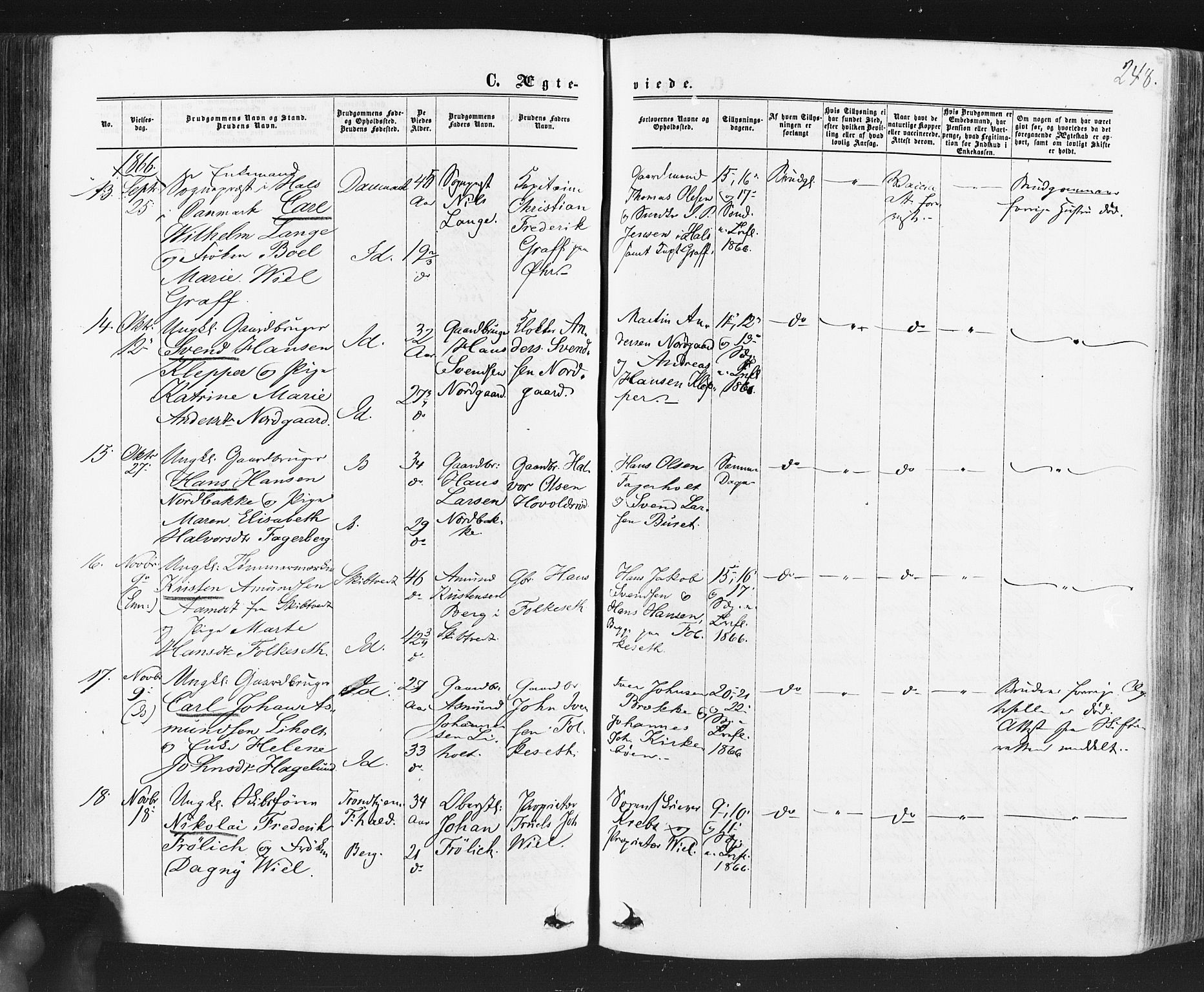 Idd prestekontor Kirkebøker, SAO/A-10911/F/Fc/L0005: Parish register (official) no. III 5, 1861-1877, p. 248