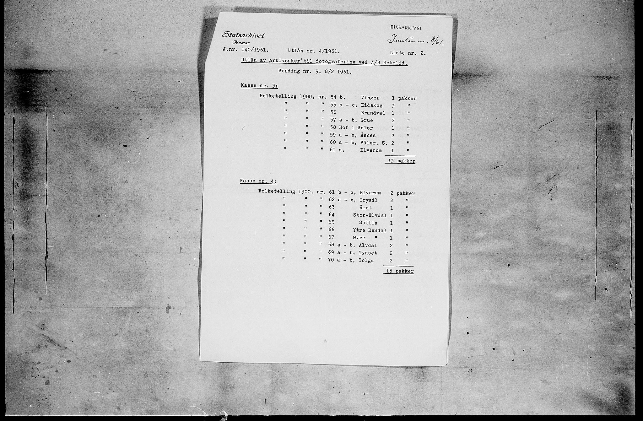 SAH, 1900 census for Grue, 1900, p. 62