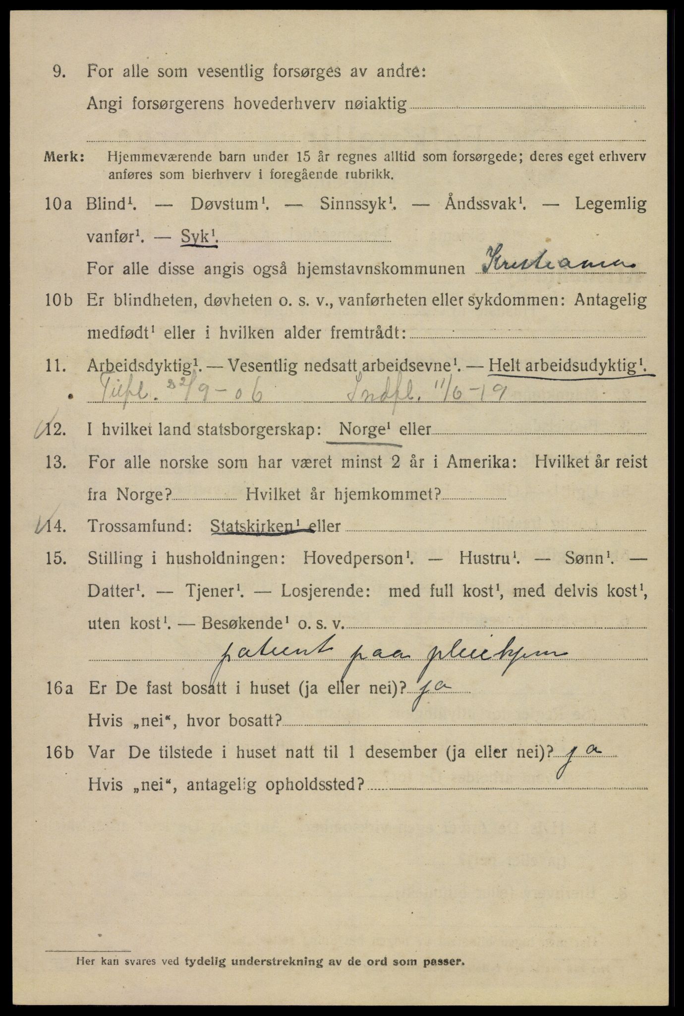 SAO, 1920 census for Kristiania, 1920, p. 417614