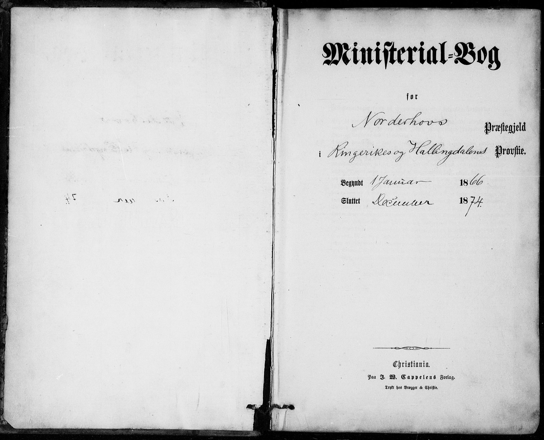 Norderhov kirkebøker, AV/SAKO-A-237/F/Fa/L0013: Parish register (official) no. 13, 1866-1874