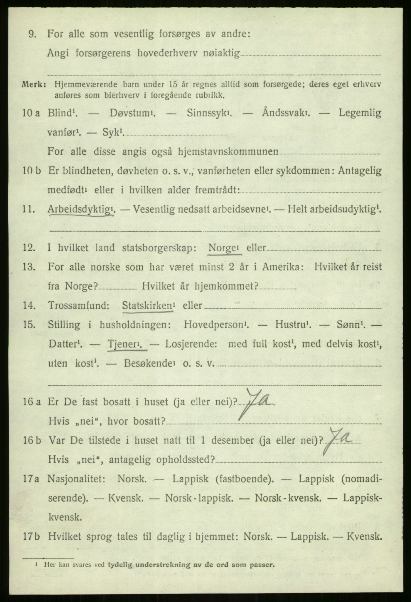 SATØ, 1920 census for Sørreisa, 1920, p. 4597