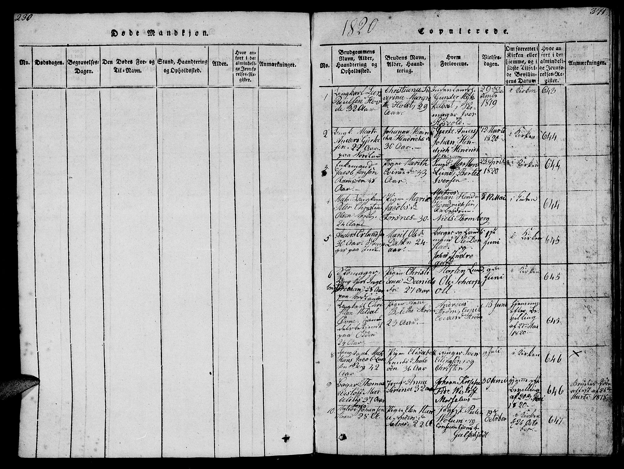 Ministerialprotokoller, klokkerbøker og fødselsregistre - Møre og Romsdal, AV/SAT-A-1454/572/L0856: Parish register (copy) no. 572C01, 1819-1832, p. 370-371