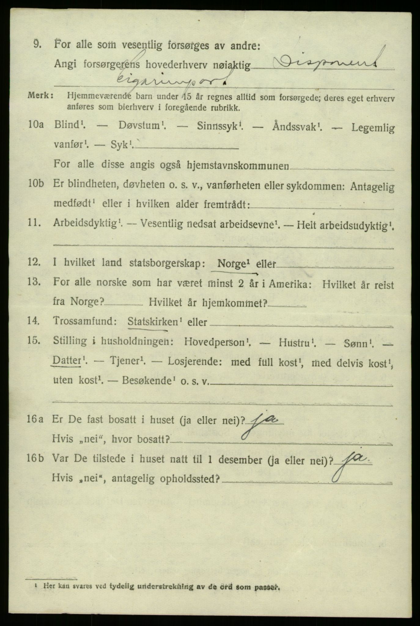 SAB, 1920 census for Fana, 1920, p. 16586