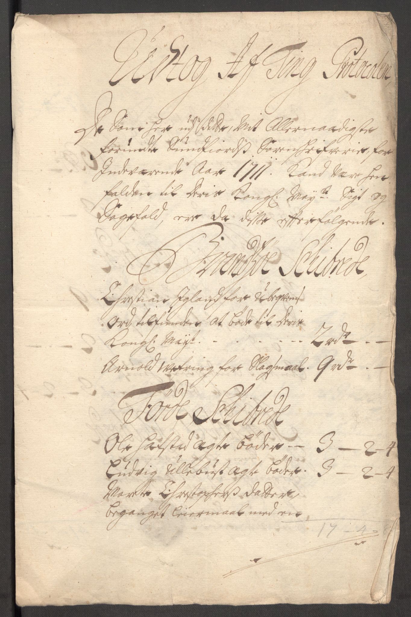 Rentekammeret inntil 1814, Reviderte regnskaper, Fogderegnskap, RA/EA-4092/R53/L3433: Fogderegnskap Sunn- og Nordfjord, 1710-1711, p. 245