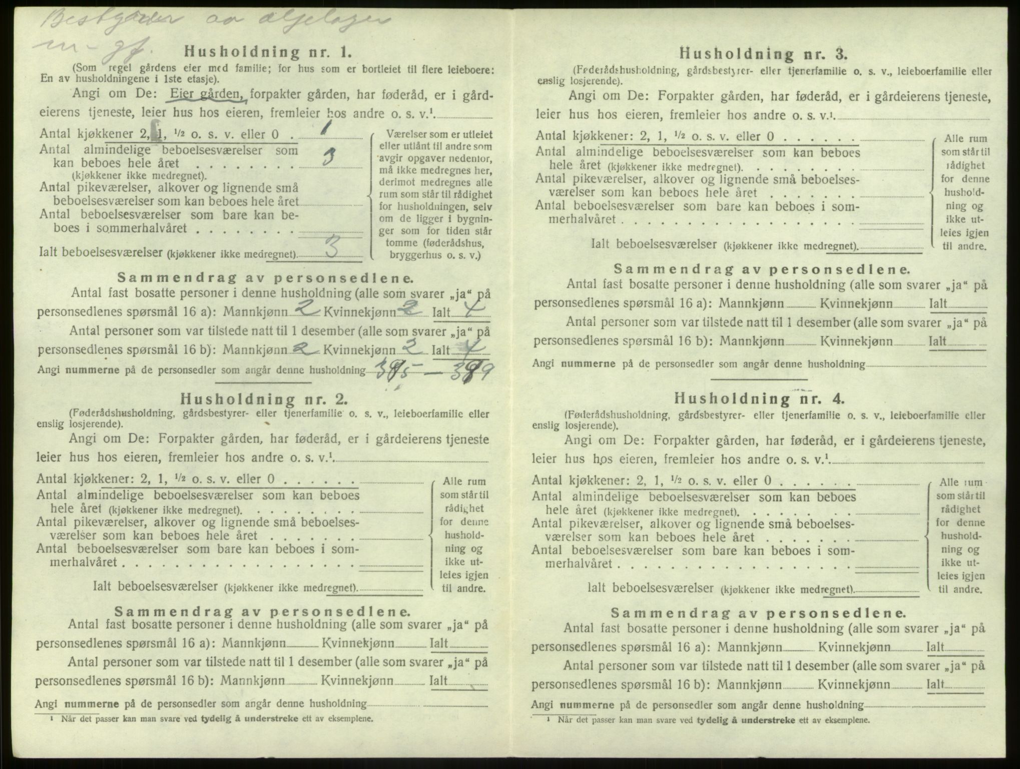 SAB, 1920 census for Kinn, 1920, p. 511