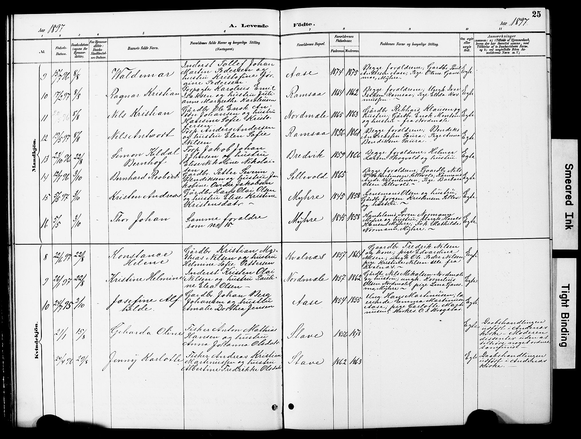 Ministerialprotokoller, klokkerbøker og fødselsregistre - Nordland, AV/SAT-A-1459/897/L1413: Parish register (copy) no. 897C03, 1887-1903, p. 25