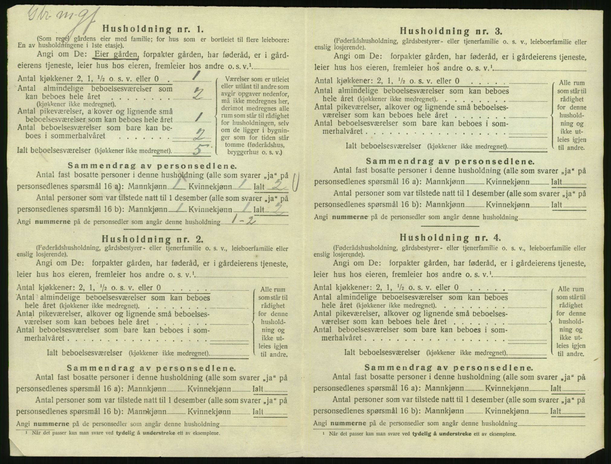 SAT, 1920 census for Øre, 1920, p. 30