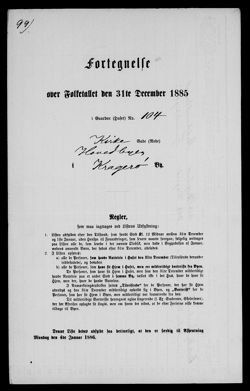 SAKO, 1885 census for 0801 Kragerø, 1885, p. 1230