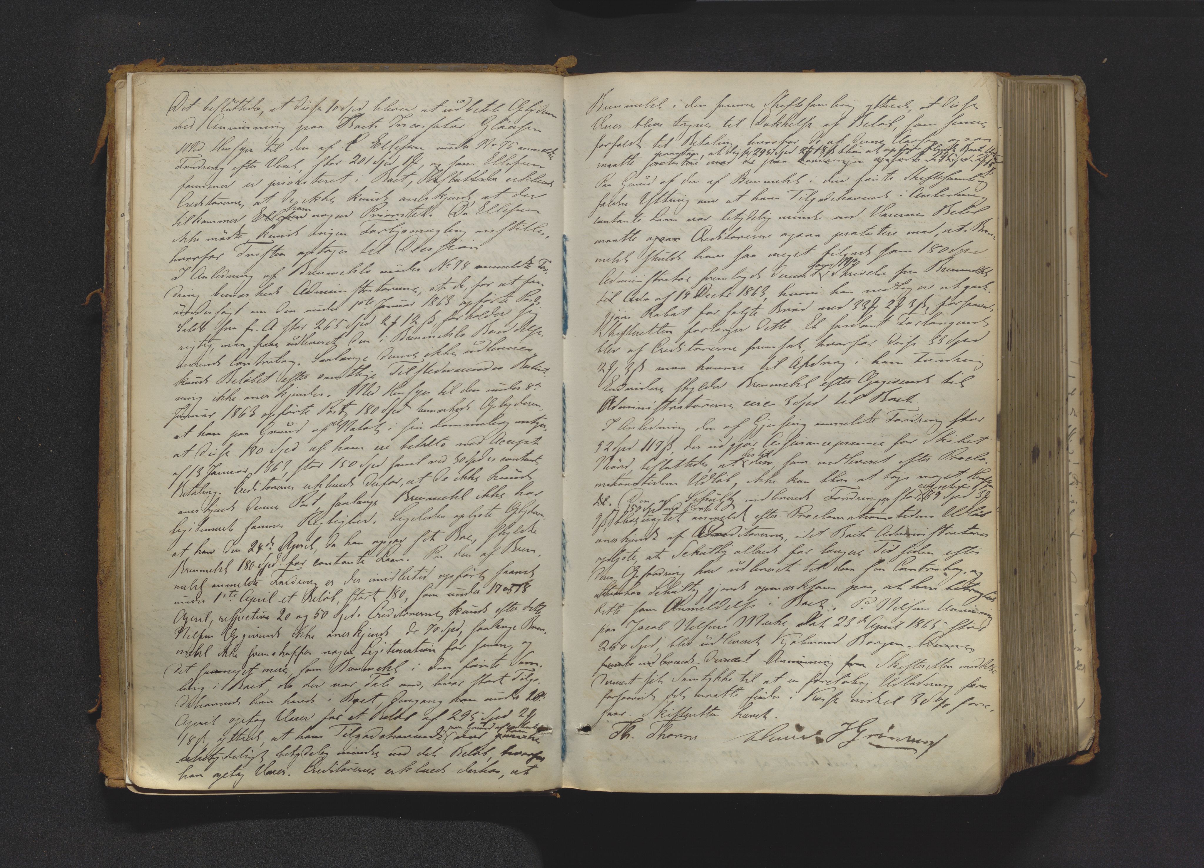 Drammen byfogd, AV/SAKO-A-222/H/Hb/Hbc/L0011: Skifteforhandlingsprotokoll., 1863-1873, p. 17