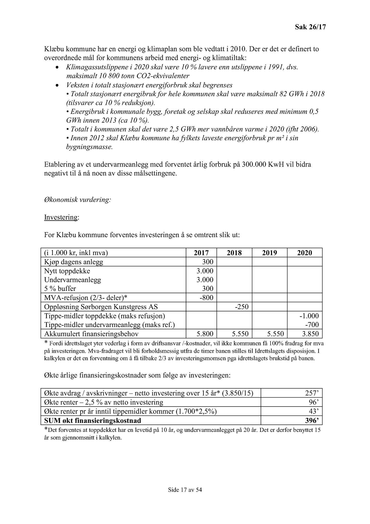 Klæbu Kommune, TRKO/KK/02-FS/L010: Formannsskapet - Møtedokumenter, 2017, p. 704