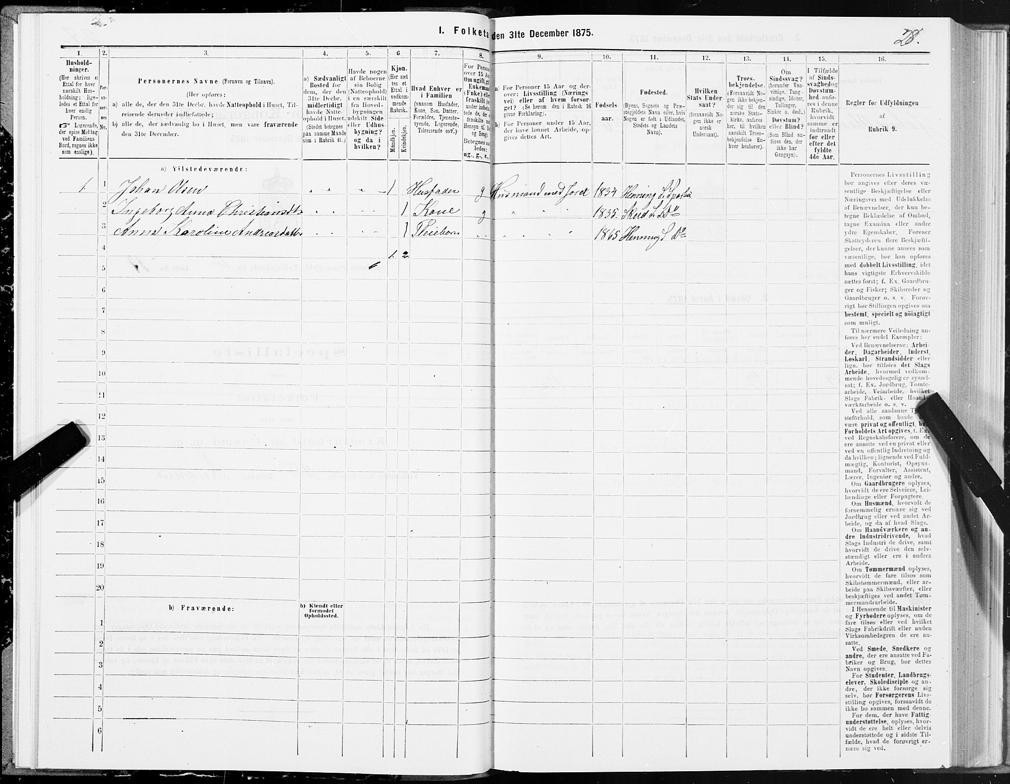 SAT, 1875 census for 1731P Sparbu, 1875, p. 5028