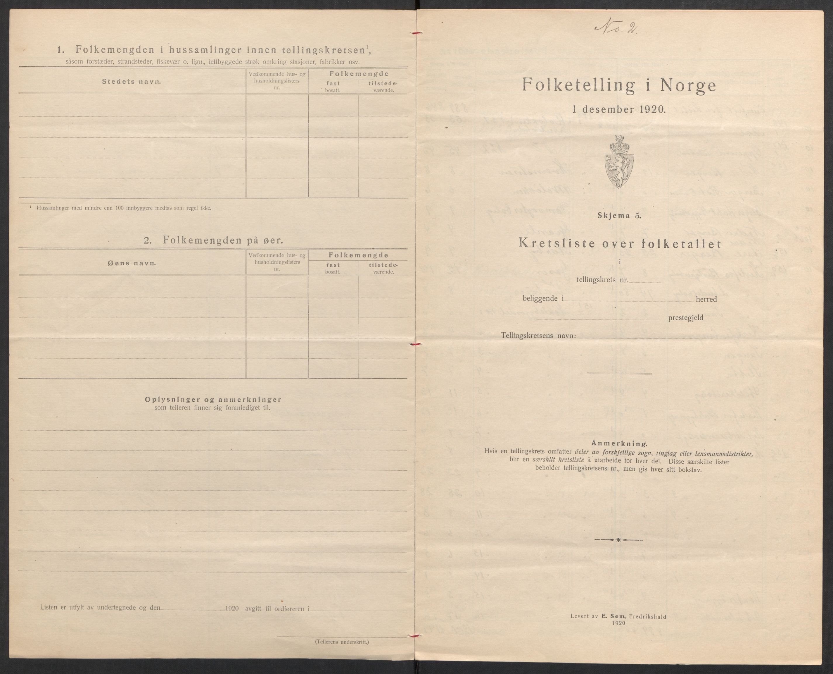 SAH, 1920 census for Jevnaker, 1920, p. 11