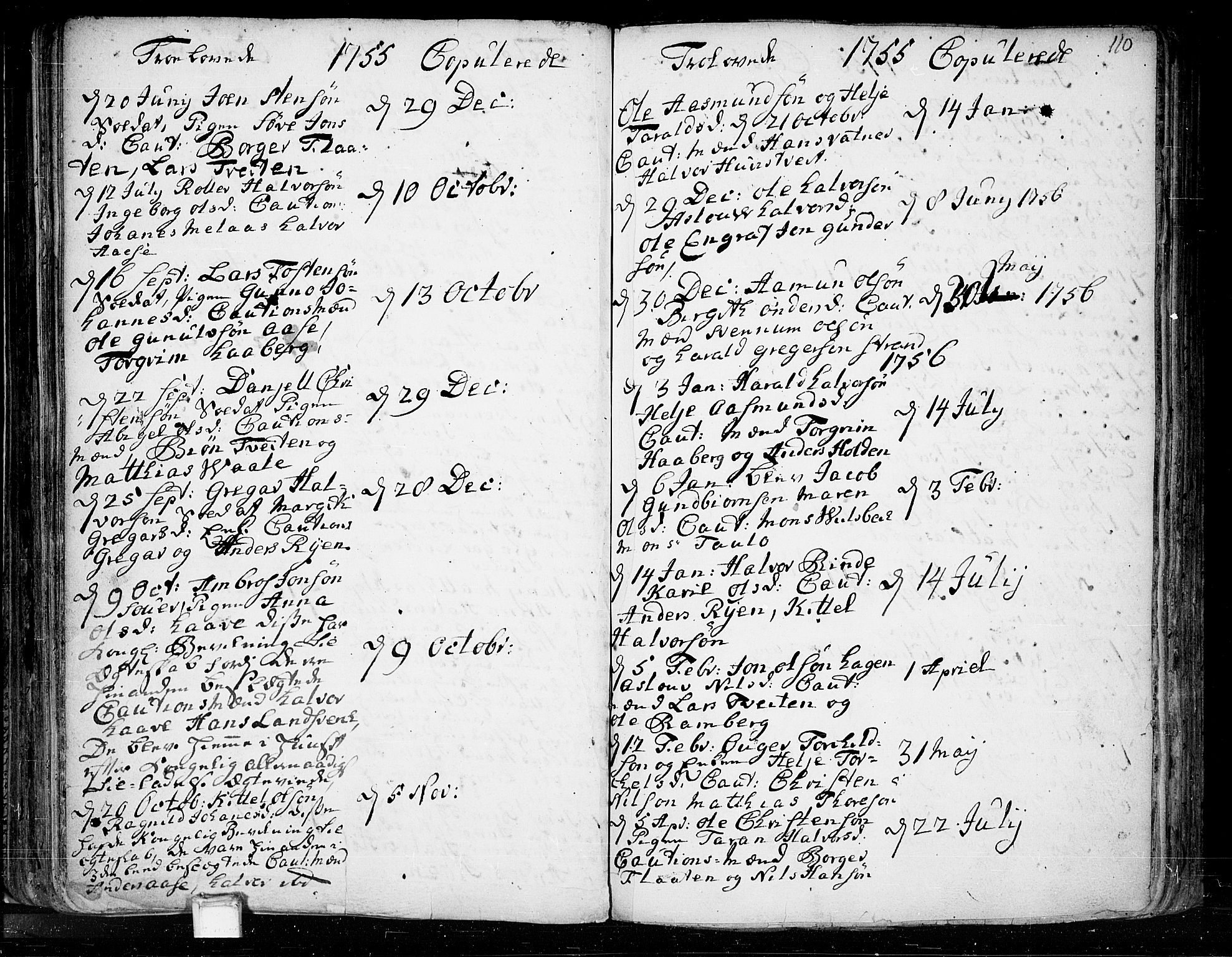 Heddal kirkebøker, SAKO/A-268/F/Fa/L0003: Parish register (official) no. I 3, 1723-1783, p. 110