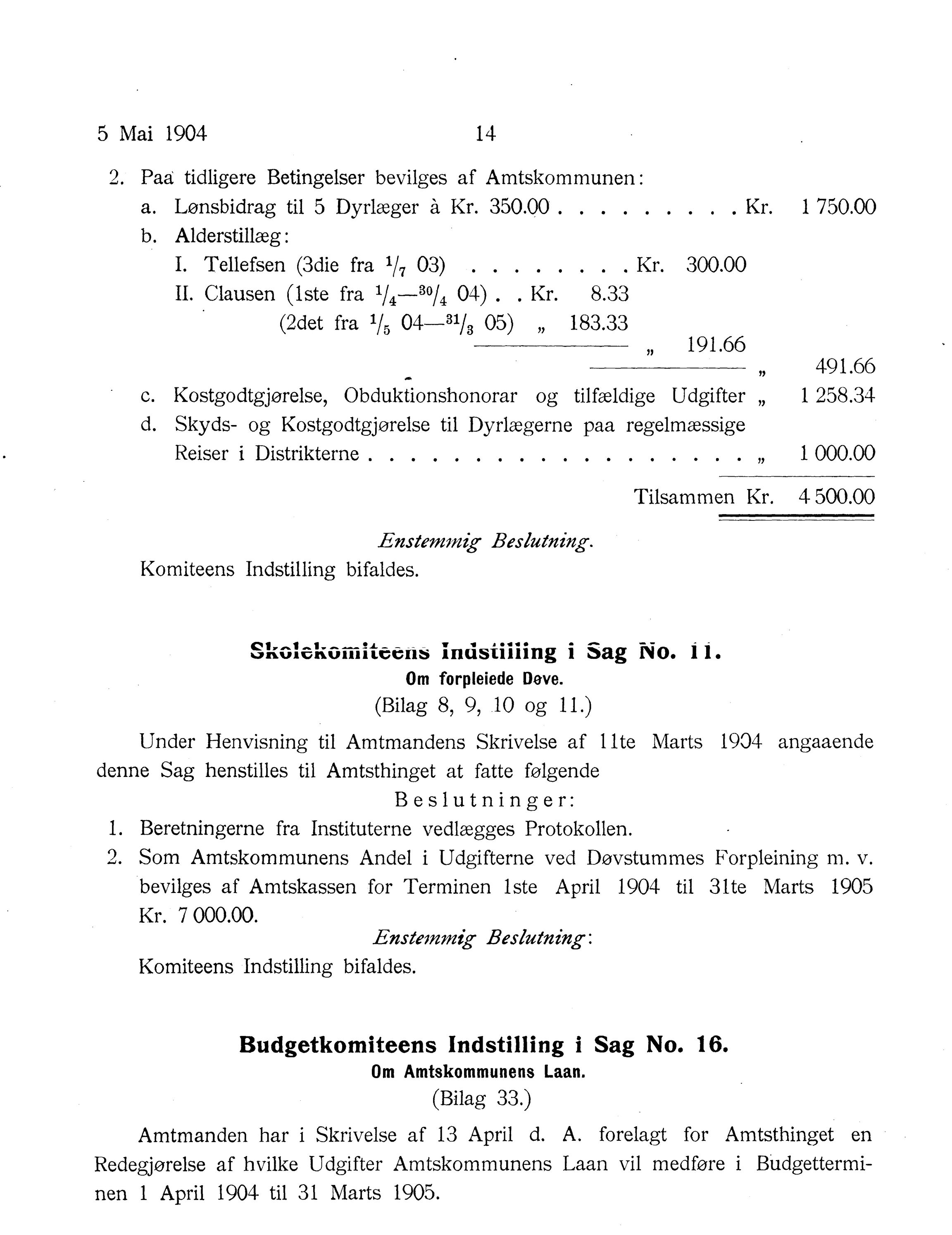 Nordland Fylkeskommune. Fylkestinget, AIN/NFK-17/176/A/Ac/L0027: Fylkestingsforhandlinger 1904, 1904