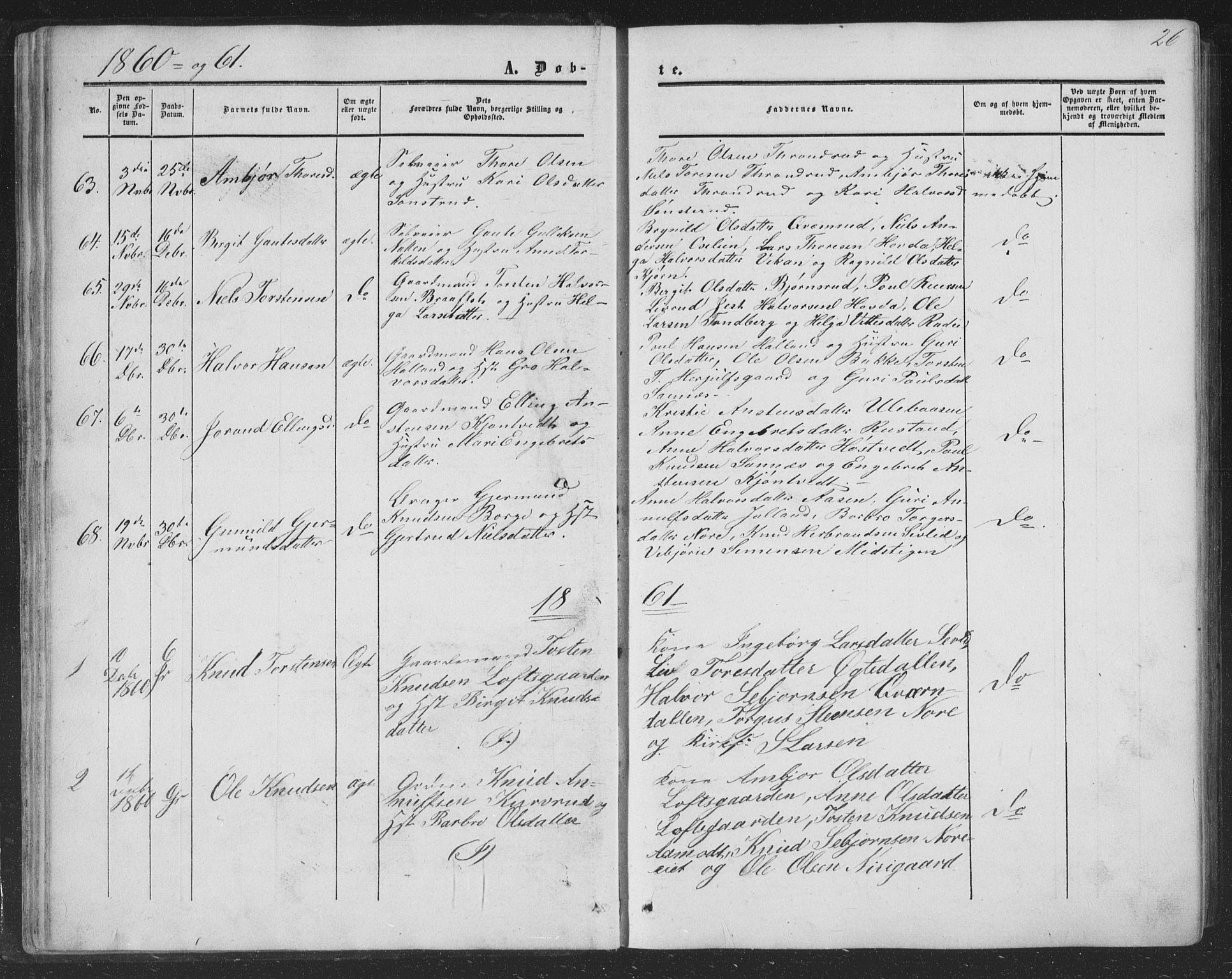Nore kirkebøker, SAKO/A-238/F/Fa/L0002: Parish register (official) no. I 2, 1856-1871, p. 26