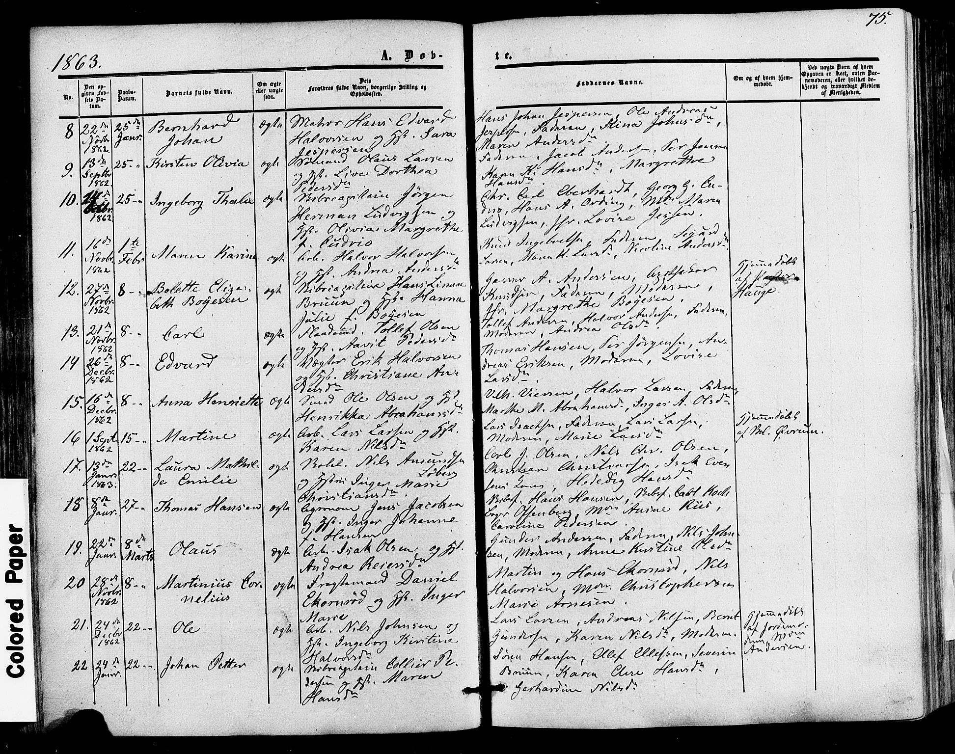 Skien kirkebøker, SAKO/A-302/F/Fa/L0007: Parish register (official) no. 7, 1856-1865, p. 75