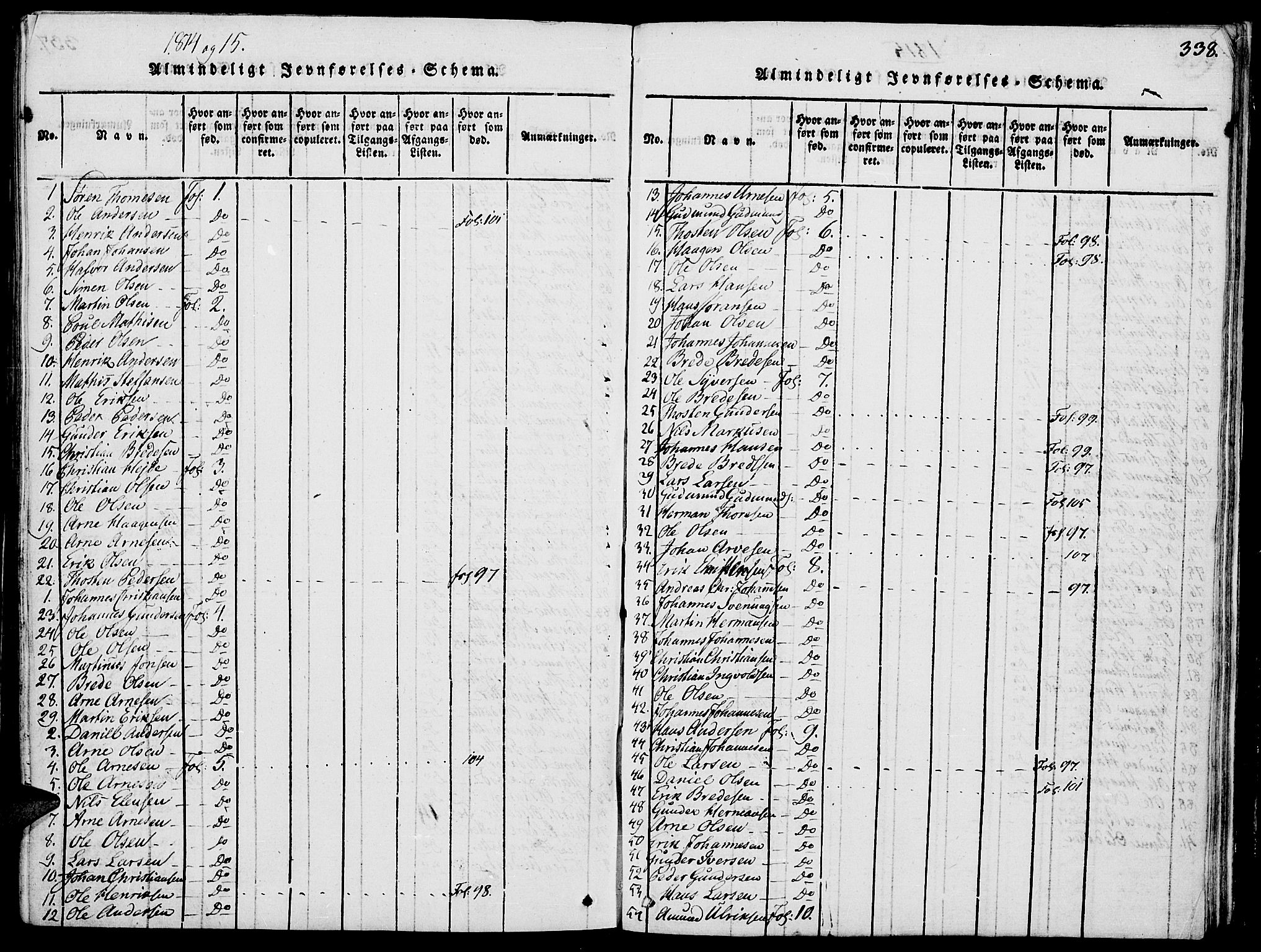 Grue prestekontor, AV/SAH-PREST-036/H/Ha/Haa/L0006: Parish register (official) no. 6, 1814-1830, p. 338