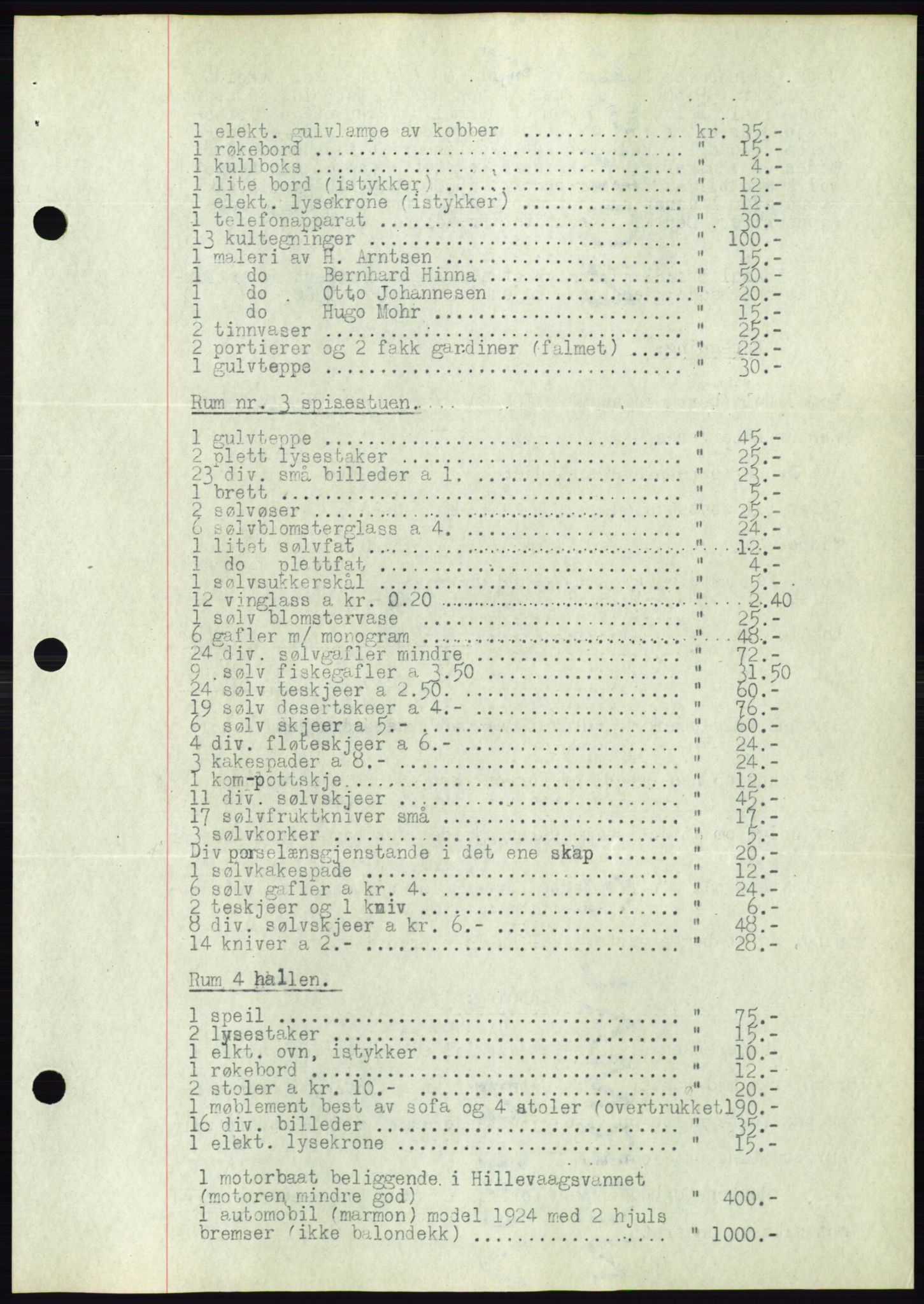 Ålesund byfogd, AV/SAT-A-4384: Mortgage book no. 31, 1933-1934, Deed date: 03.04.1934