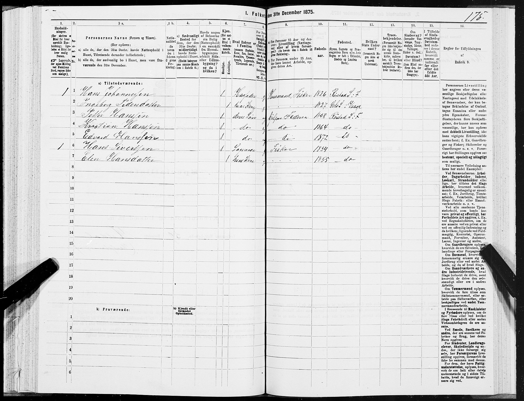 SAT, 1875 census for 1845P Folda, 1875, p. 1175