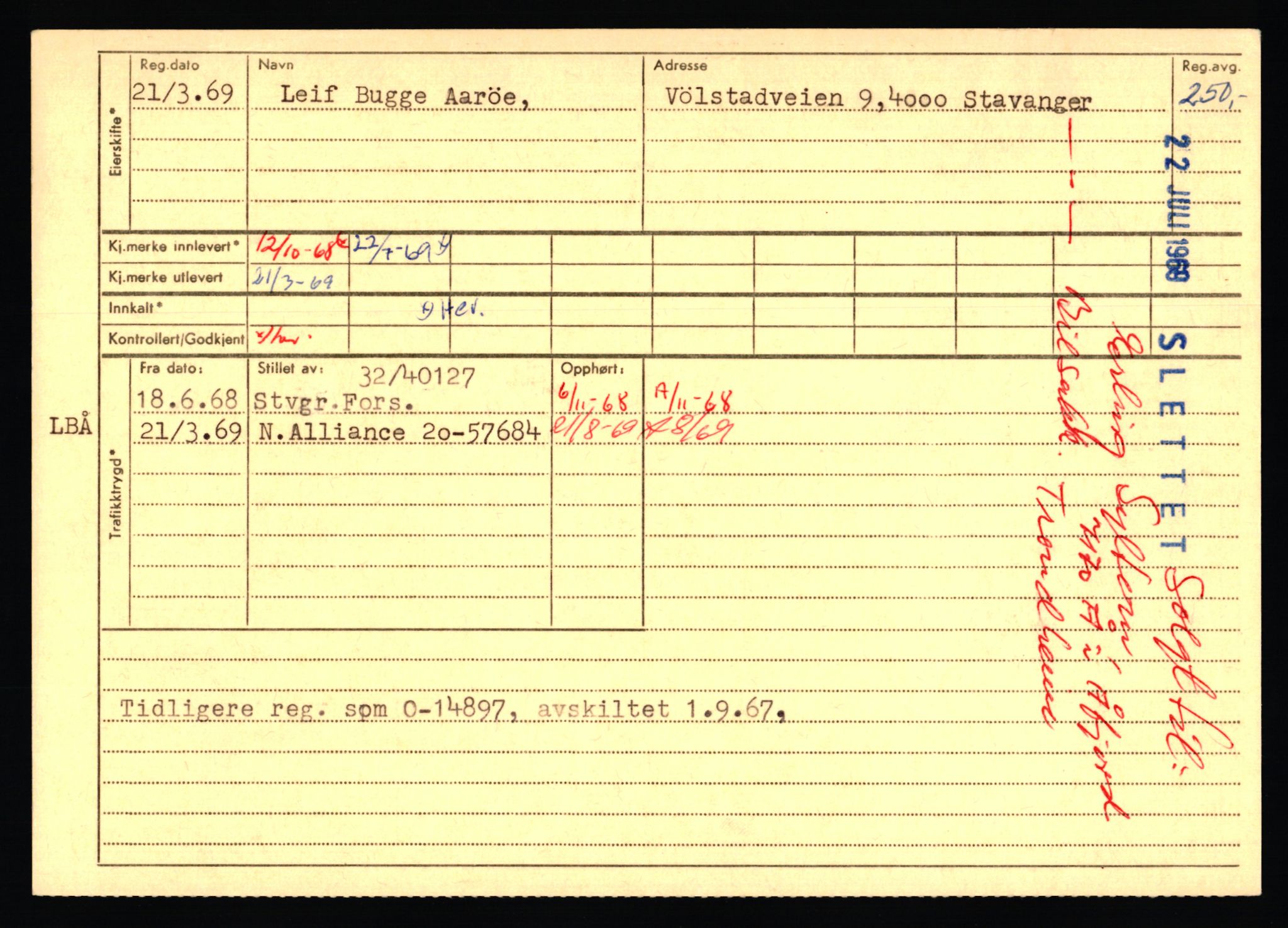 Stavanger trafikkstasjon, SAST/A-101942/0/F/L0075: L-88800 - L-92499, 1930-1971, p. 2019