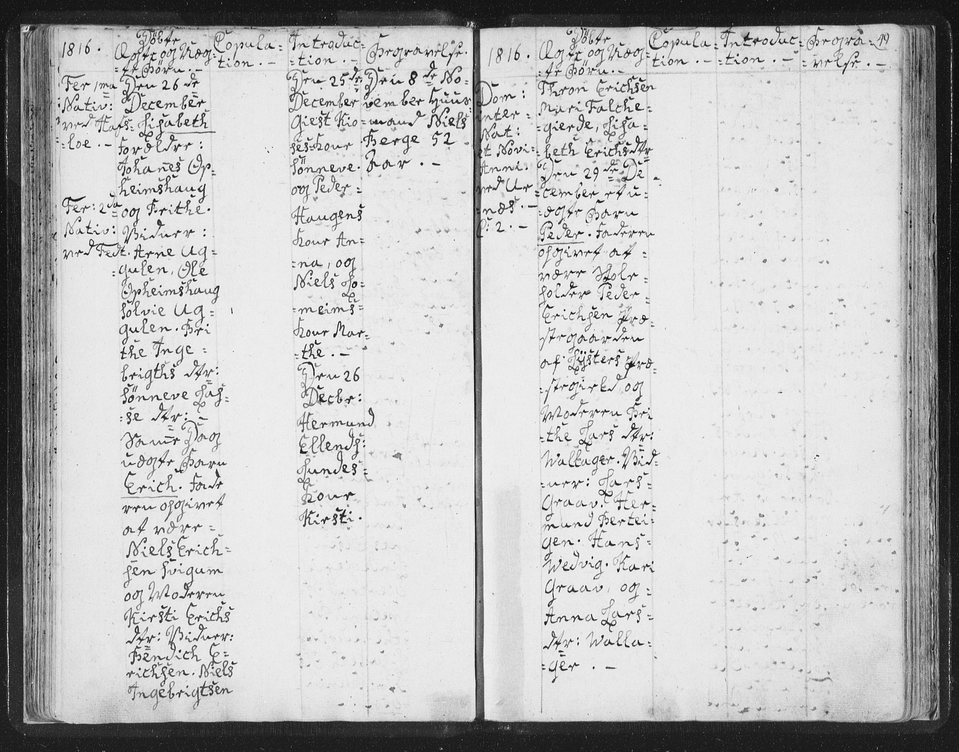 Hafslo sokneprestembete, AV/SAB-A-80301/H/Haa/Haaa/L0003: Parish register (official) no. A 3, 1807-1821, p. 49