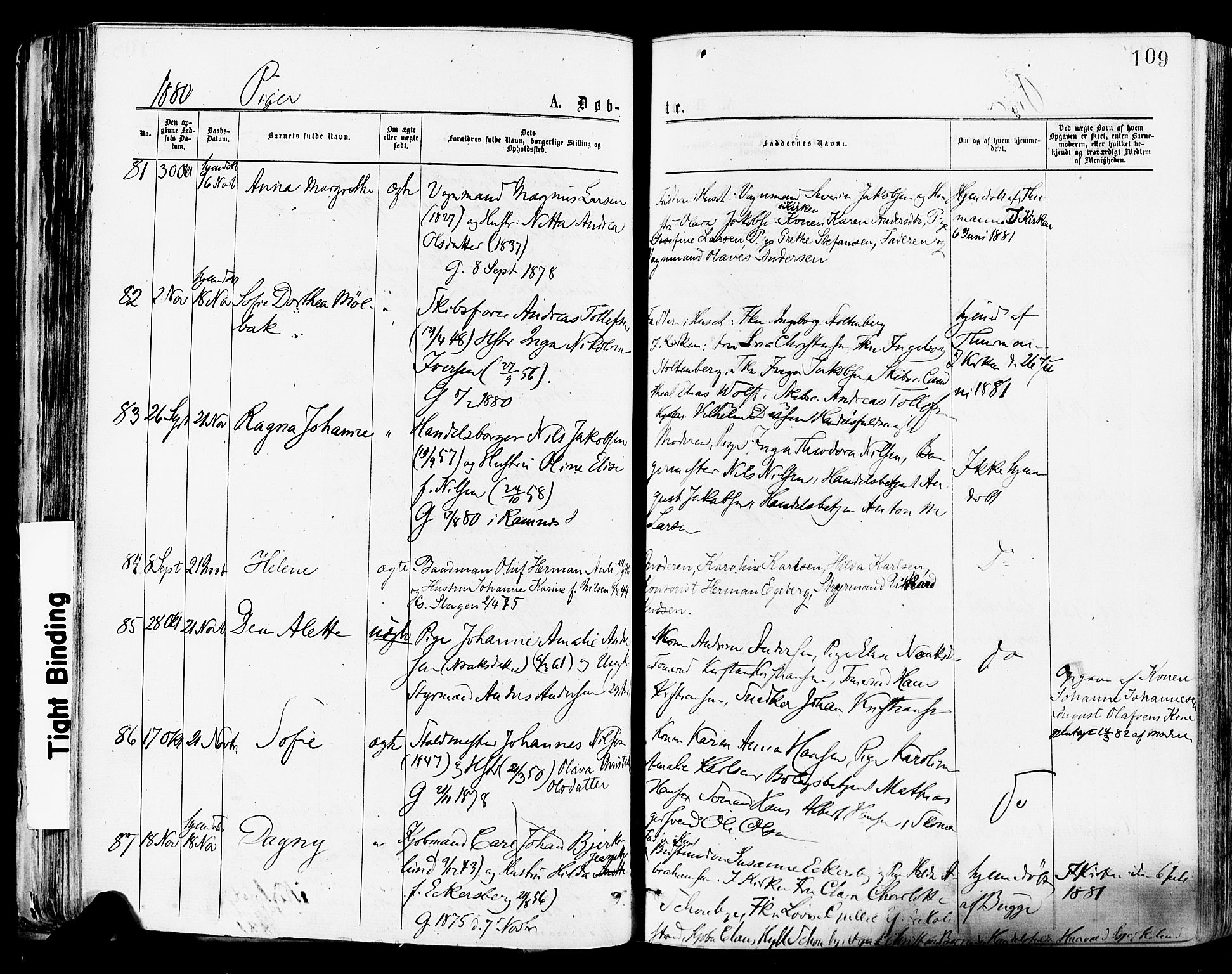Tønsberg kirkebøker, SAKO/A-330/F/Fa/L0010: Parish register (official) no. I 10, 1874-1880, p. 109