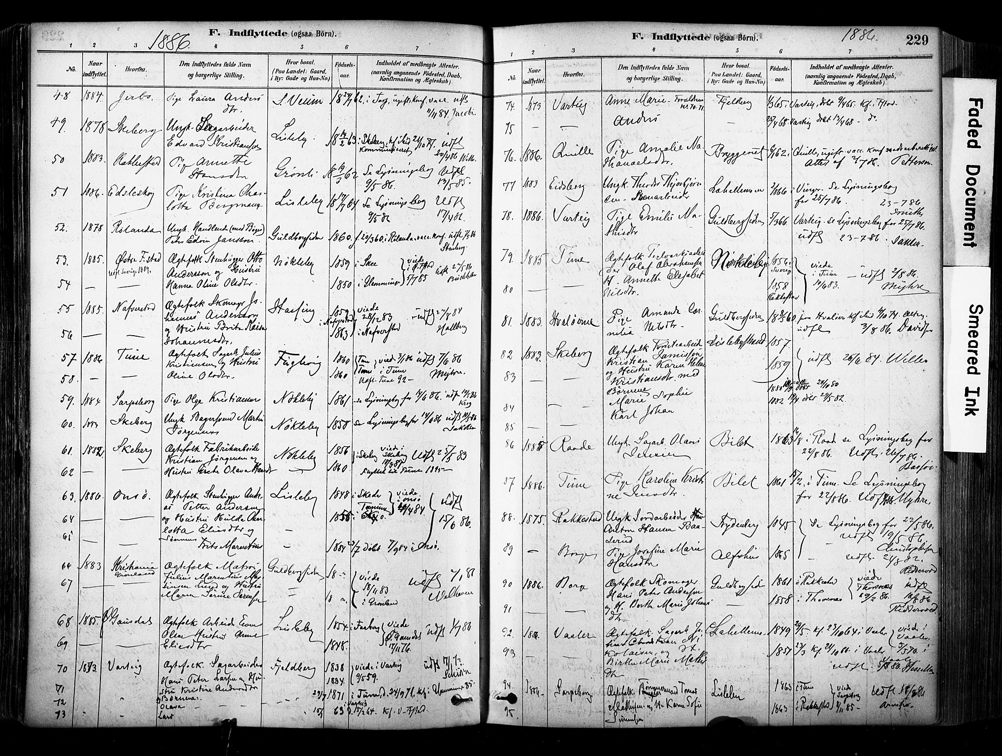 Glemmen prestekontor Kirkebøker, AV/SAO-A-10908/F/Fa/L0012: Parish register (official) no. 12, 1878-1973, p. 229