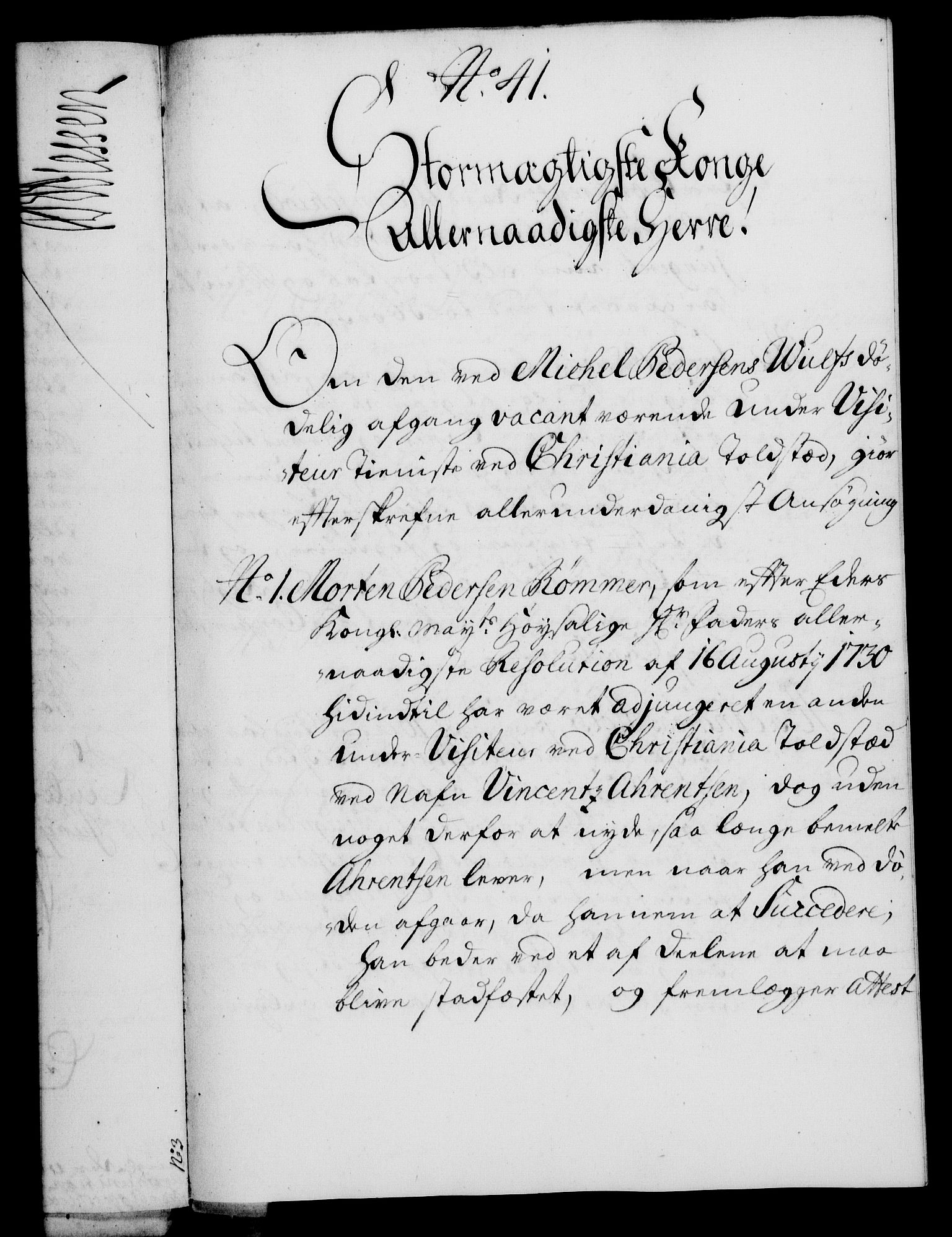 Rentekammeret, Kammerkanselliet, RA/EA-3111/G/Gf/Gfa/L0015: Norsk relasjons- og resolusjonsprotokoll (merket RK 52.15), 1732, p. 260