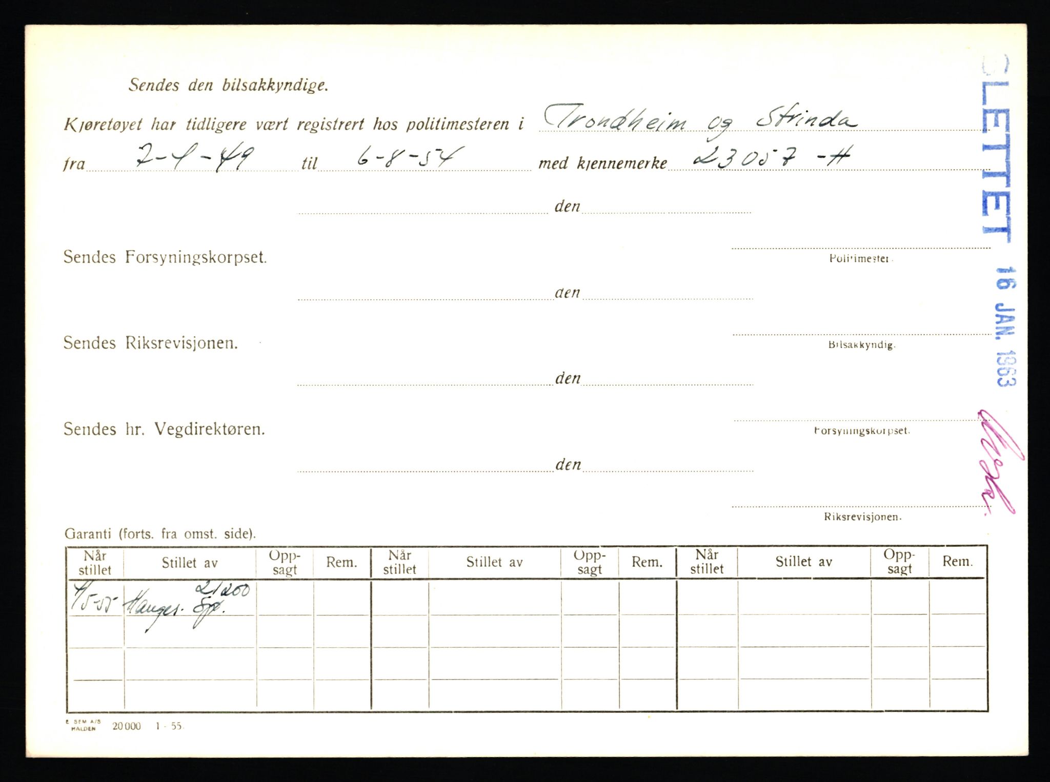 Stavanger trafikkstasjon, SAST/A-101942/0/F/L0043: L-25300 - L-26299, 1930-1971, p. 1232