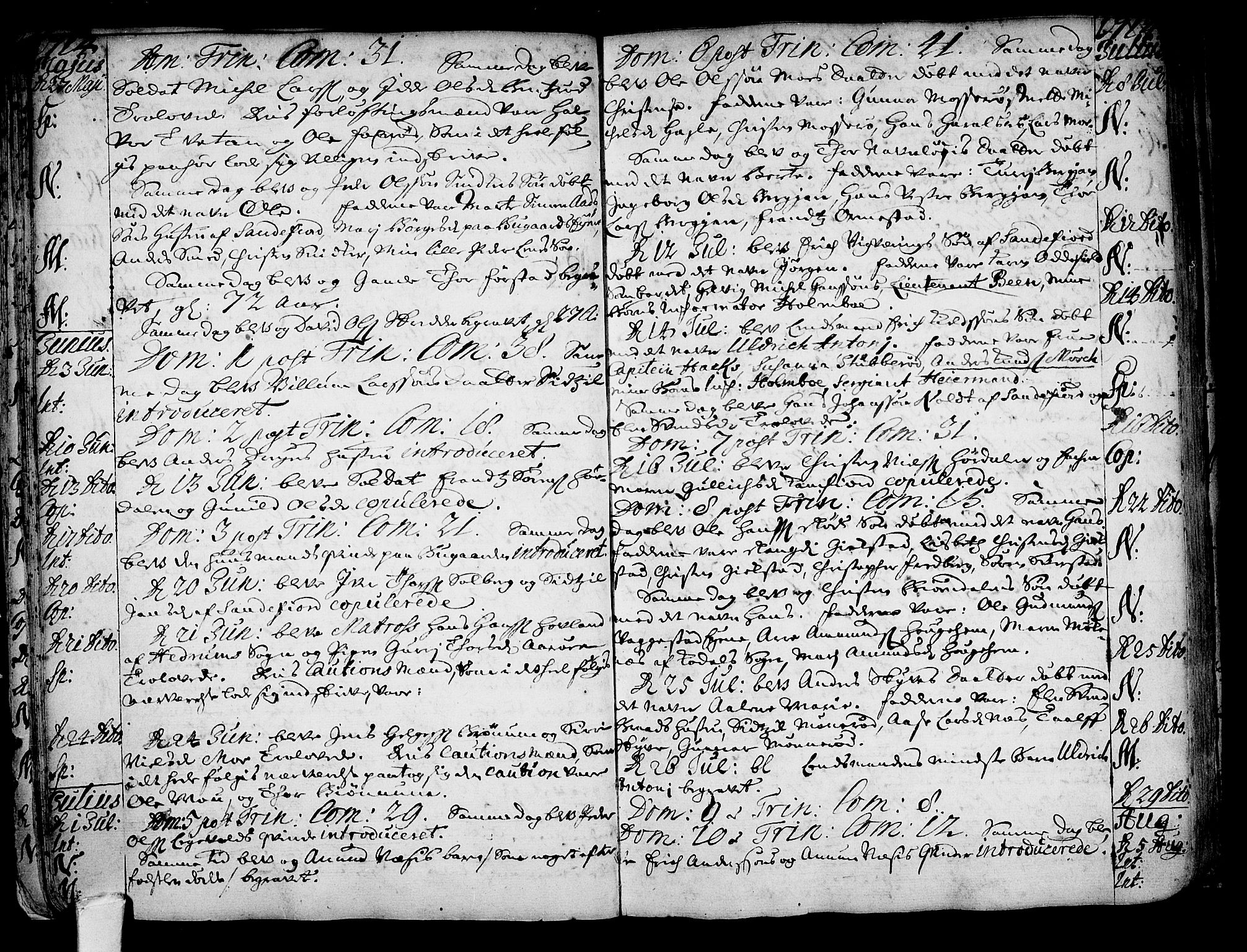 Sandar kirkebøker, SAKO/A-243/F/Fa/L0001: Parish register (official) no. 1, 1709-1733