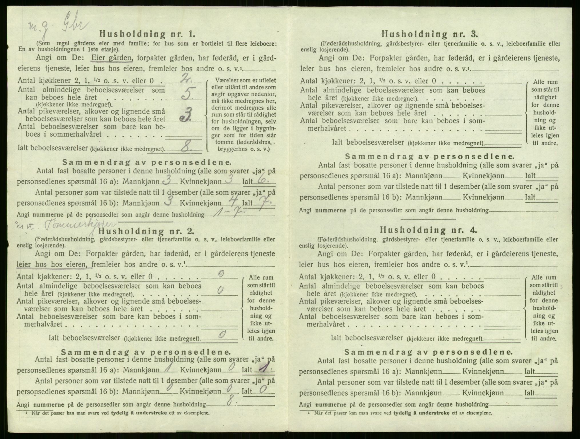 SAKO, 1920 census for Lier, 1920, p. 2234