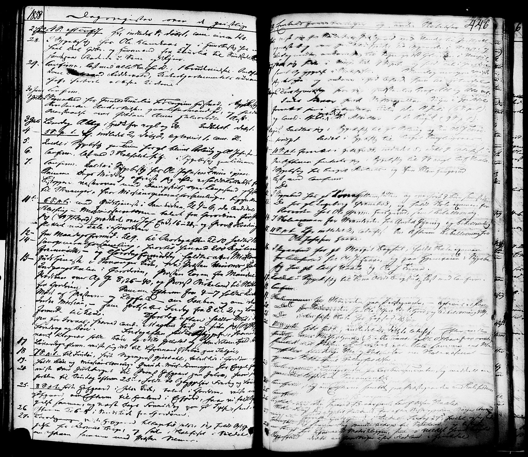 Heddal kirkebøker, AV/SAKO-A-268/F/Fa/L0006: Parish register (official) no. I 6, 1837-1854, p. 446