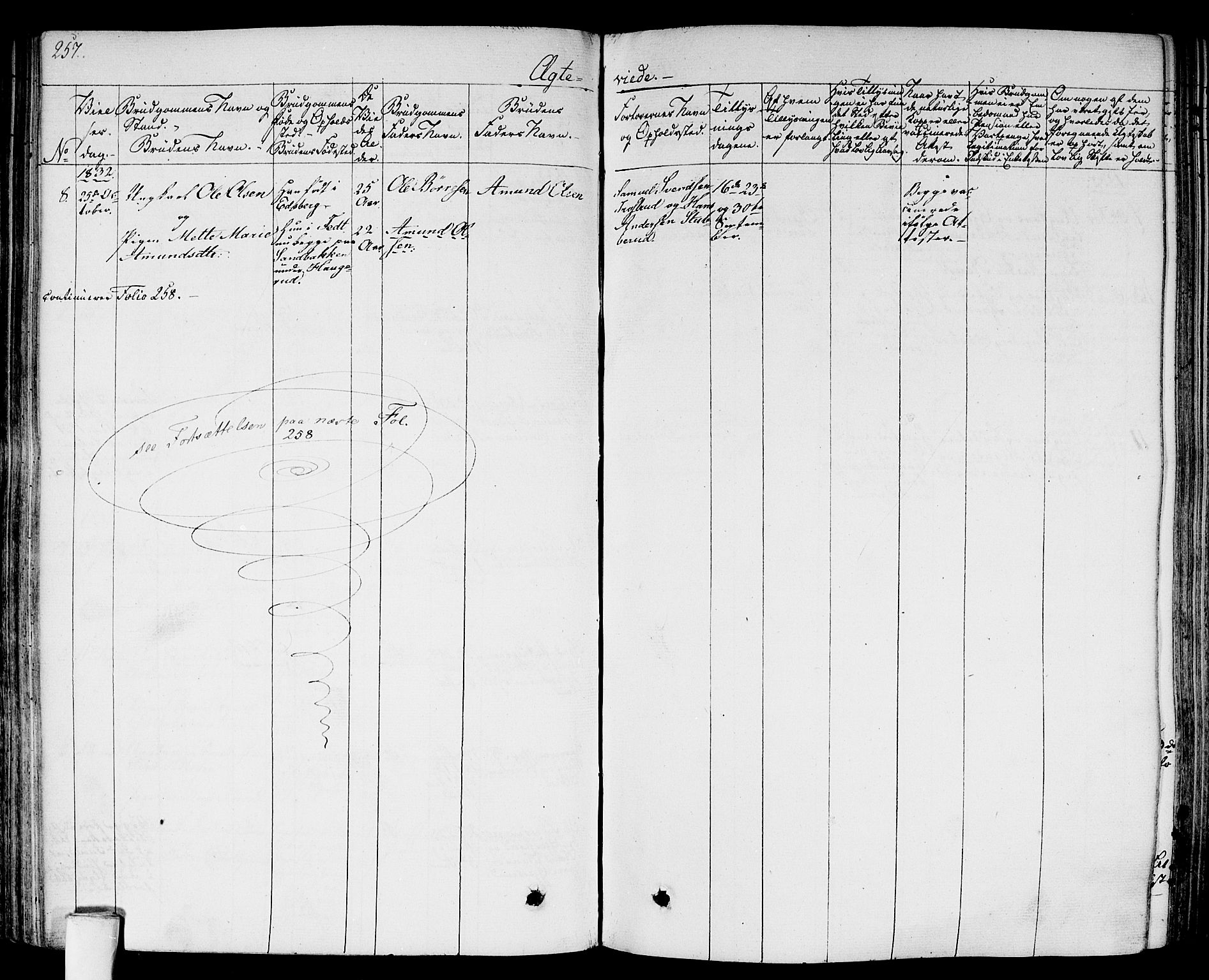 Gamlebyen prestekontor Kirkebøker, AV/SAO-A-10884/F/Fa/L0003: Parish register (official) no. 3, 1829-1849, p. 257