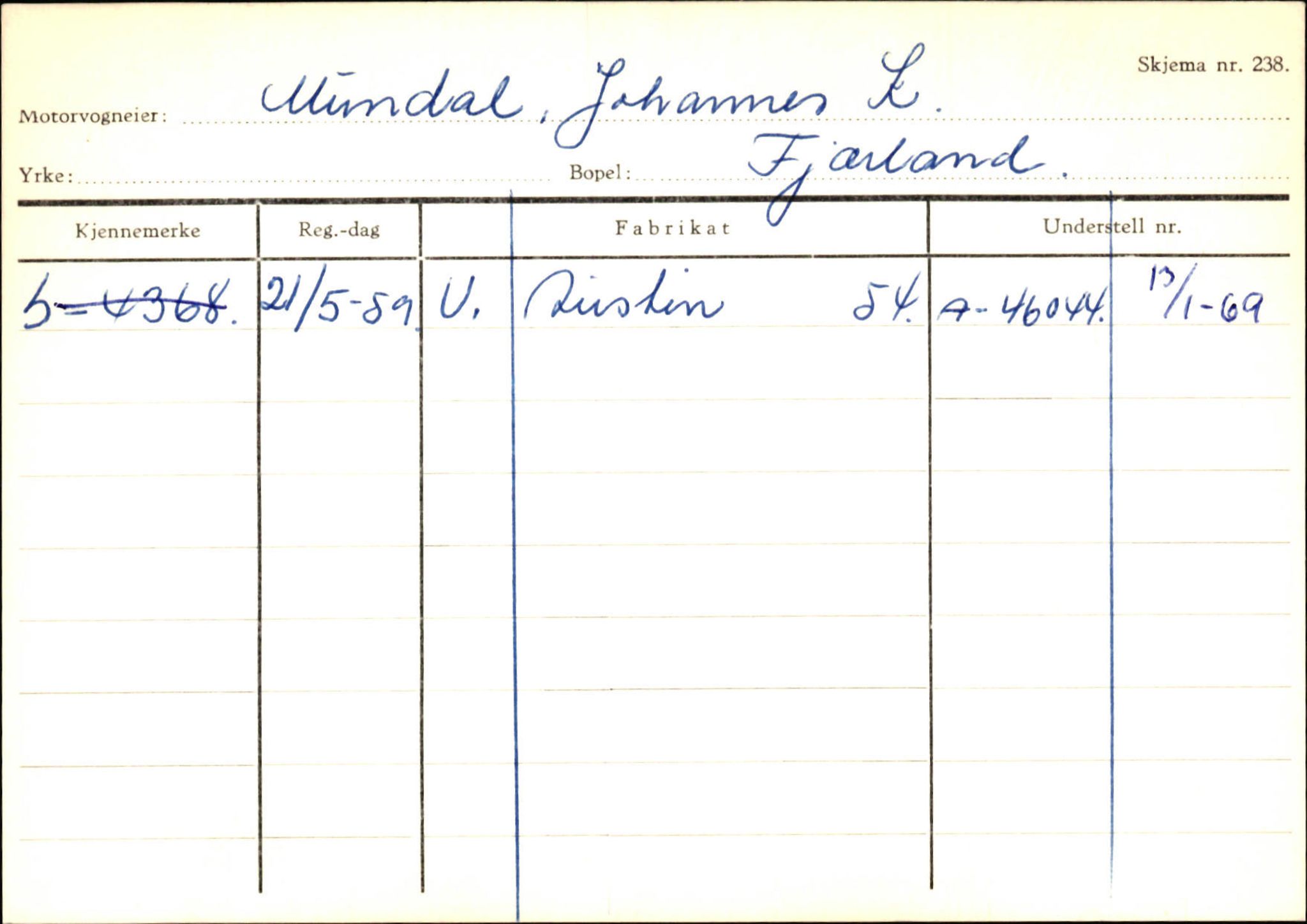 Statens vegvesen, Sogn og Fjordane vegkontor, AV/SAB-A-5301/4/F/L0132: Eigarregister Askvoll A-Å. Balestrand A-Å, 1945-1975, p. 2080