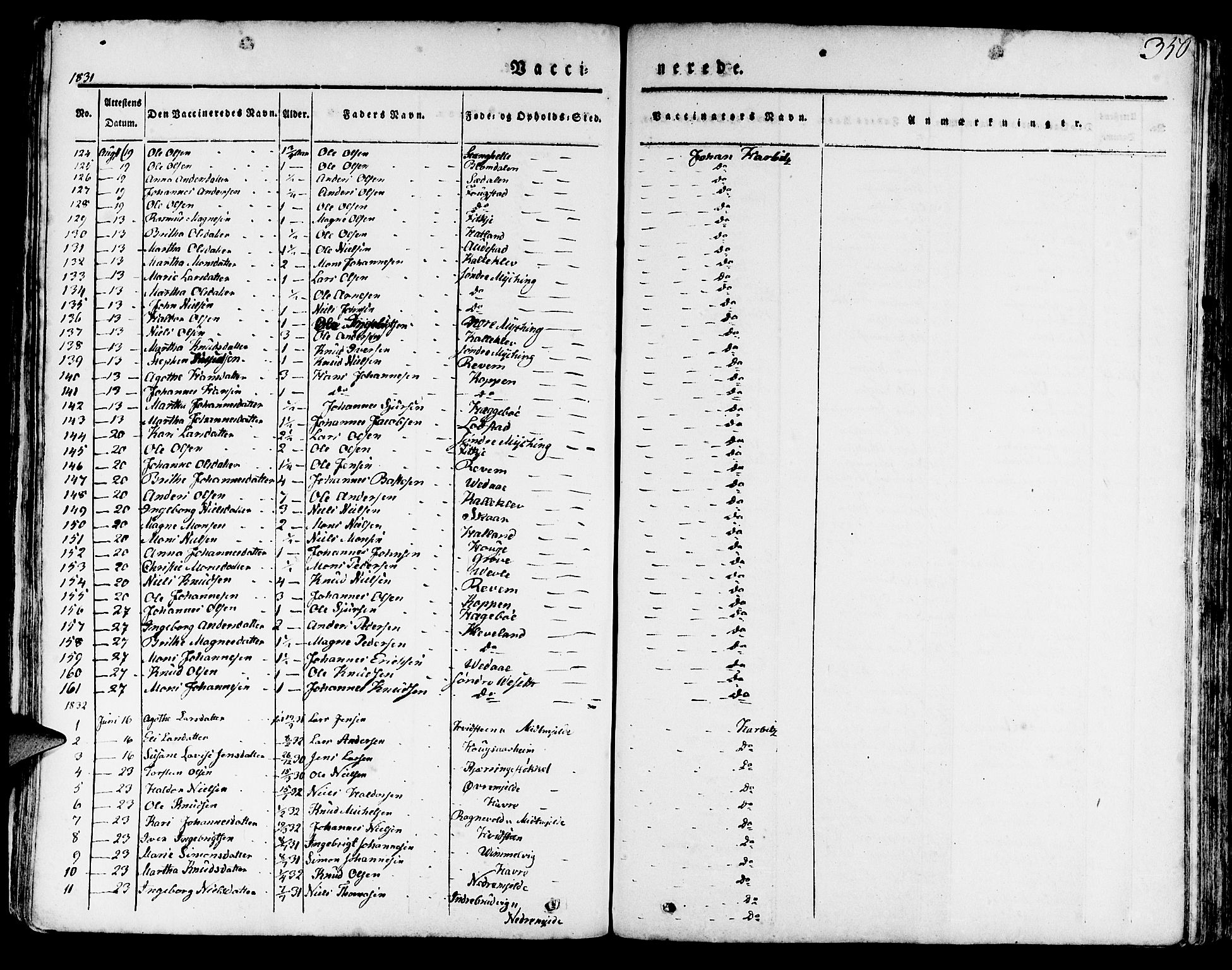 Haus sokneprestembete, AV/SAB-A-75601/H/Haa: Parish register (official) no. A 14, 1827-1838, p. 350