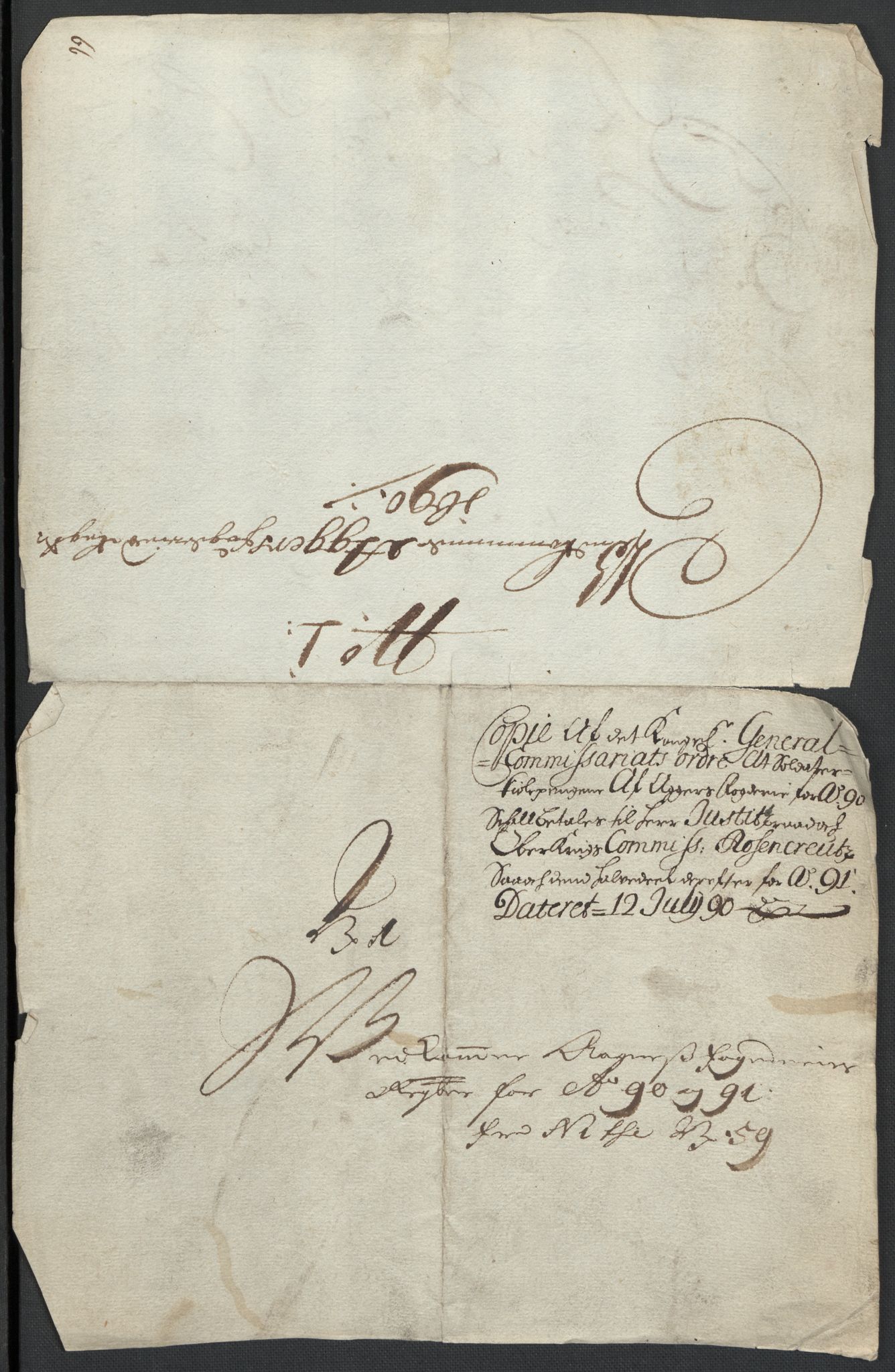 Rentekammeret inntil 1814, Reviderte regnskaper, Fogderegnskap, AV/RA-EA-4092/R08/L0425: Fogderegnskap Aker, 1690-1691, p. 5